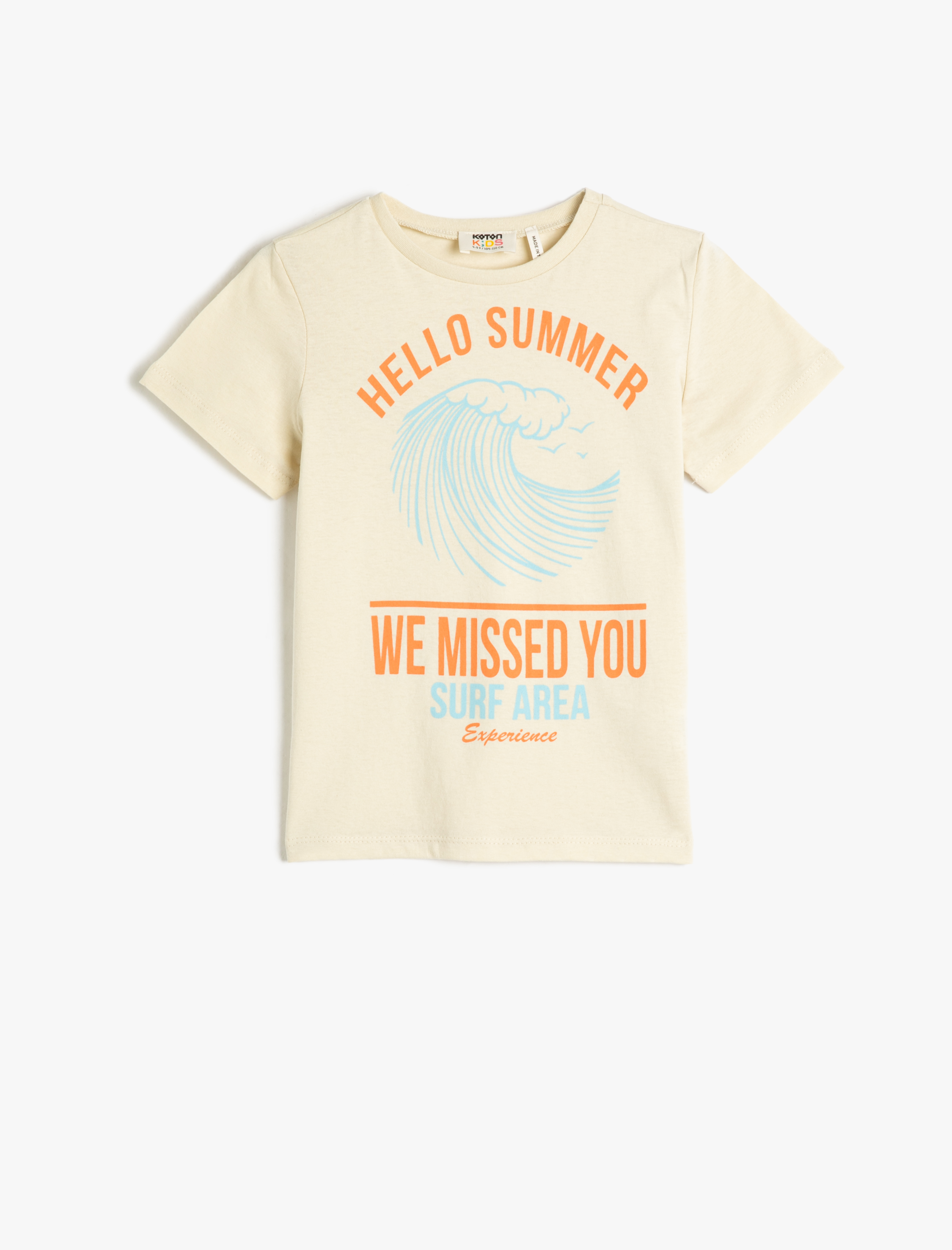  Erkek Çocuk Kısa Kollu Tişört Baskılı Bisiklet Yaka Pamuklu