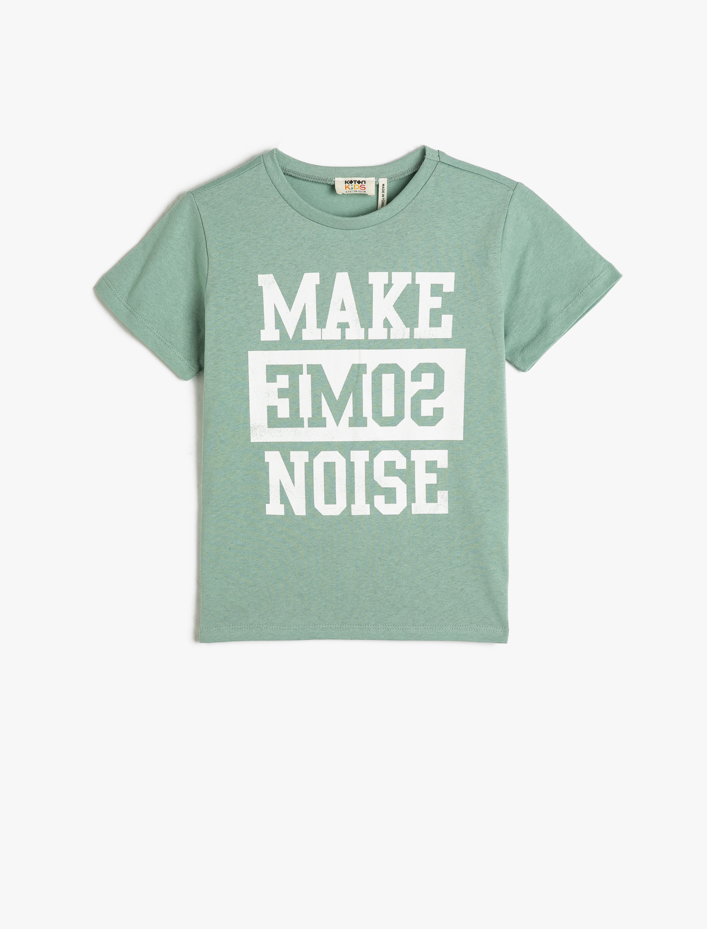  Erkek Çocuk Tişört Kısa Kollu Baskılı Bisiklet Yaka