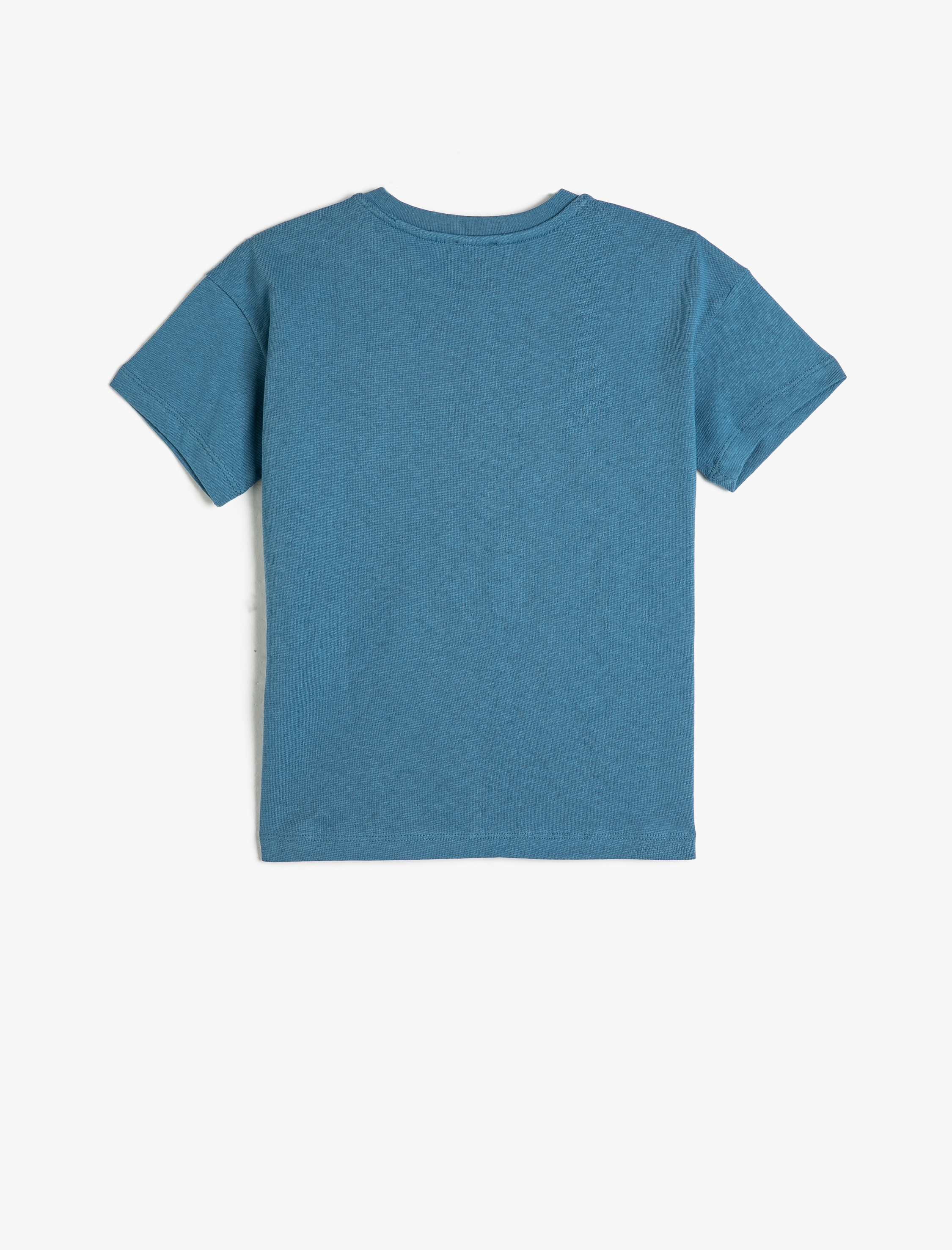  Erkek Çocuk Tişört Kısa Kollu Baskılı Bisiklet Yaka Pamuklu