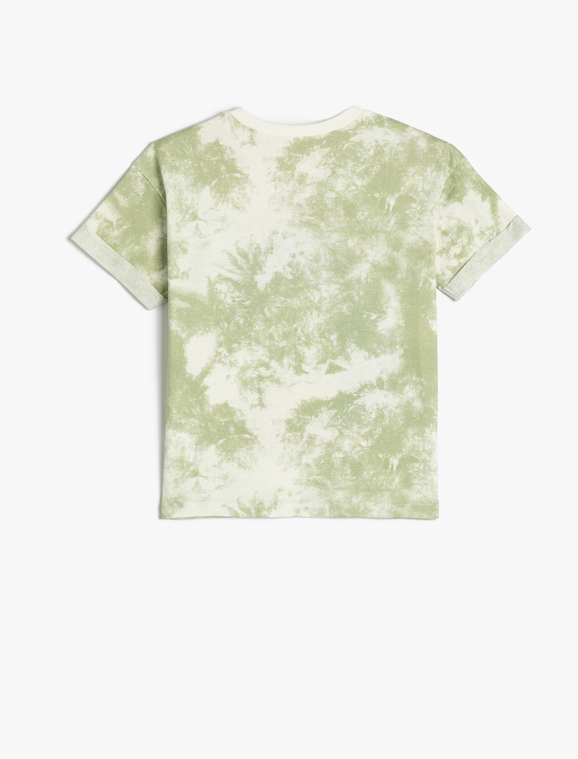  Erkek Çocuk Tişört Kısa Kollu Bisiklet Yaka Baskılı Pamuklu