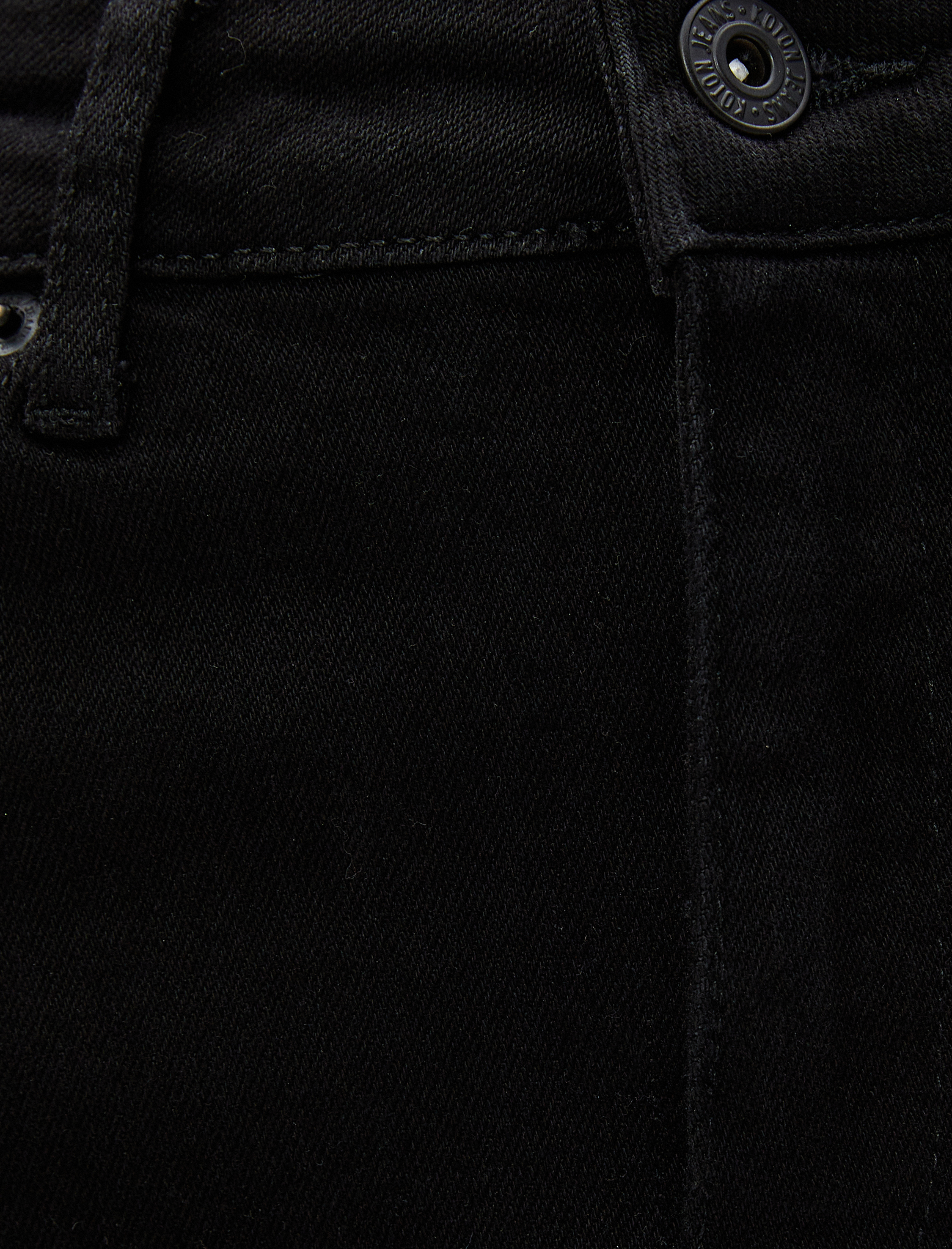   Kot Şort Cep Detaylı Düğmeli Pamuklu