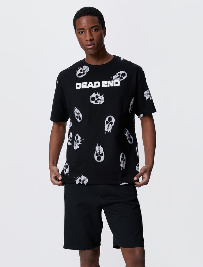  Basic Bermuda Şort Beli Bağcıklı Şerit Detaylı Cepli