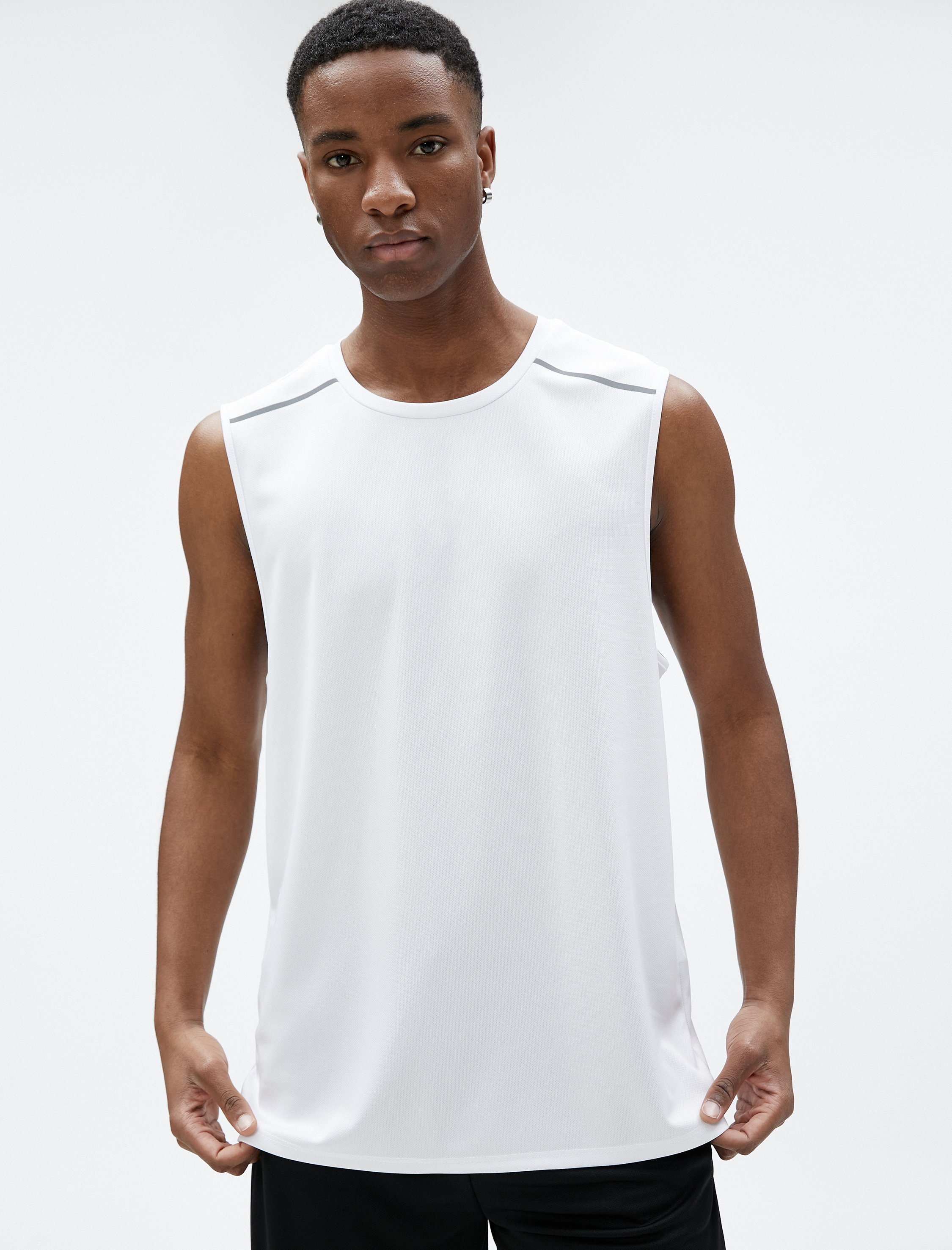   Basic Sporcu Atleti Bisiklet Yaka Nefes Alan Kumaş