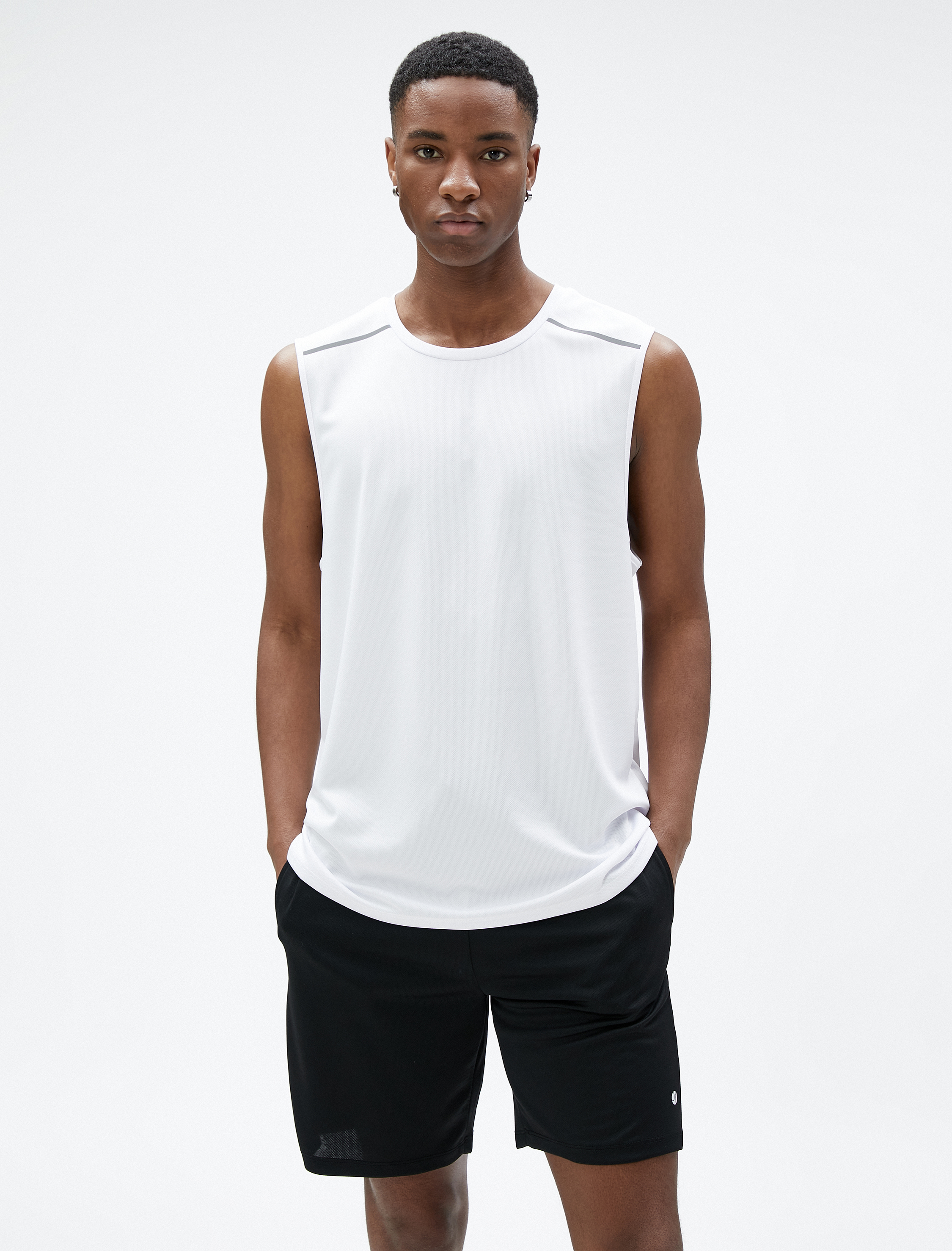   Basic Sporcu Atleti Bisiklet Yaka Nefes Alan Kumaş