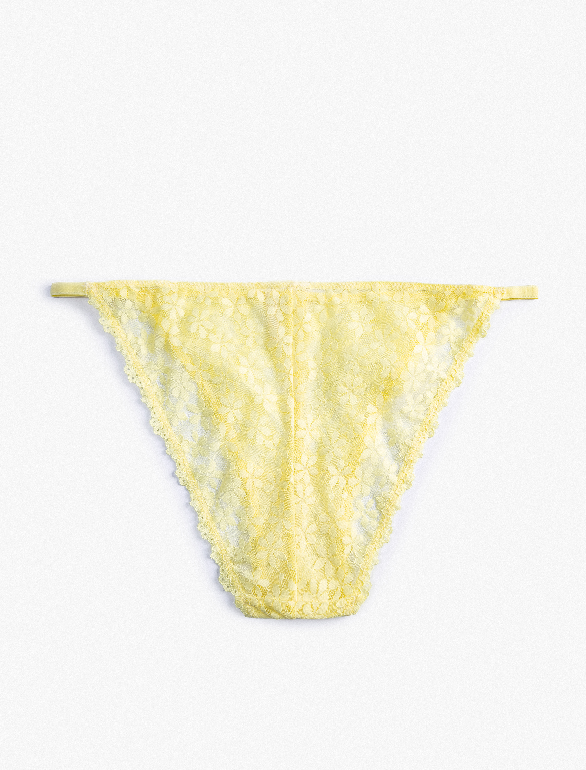   Brazilian Külot Dantelli Çiçekli Normal Bel