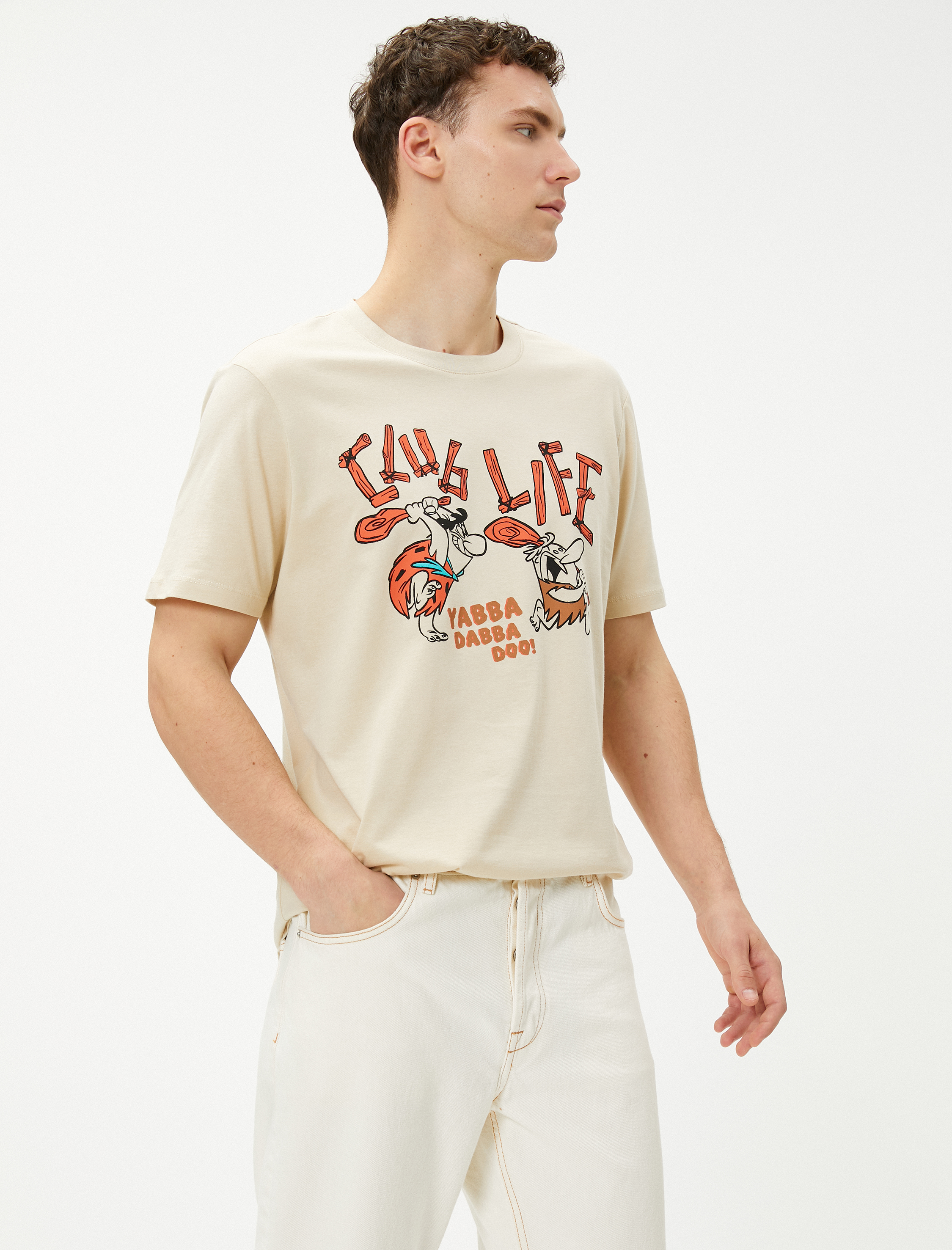   Taş Devri Çakmaktaşlar Tişört Lisanslı Baskılı