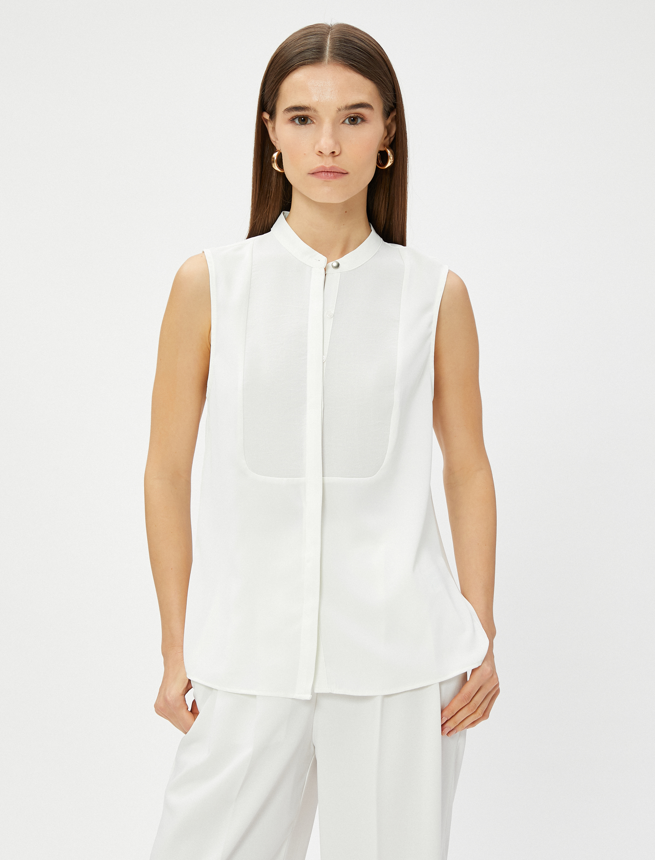   Kolsuz Gömlek Hakim Yaka Gizli Düğmeli