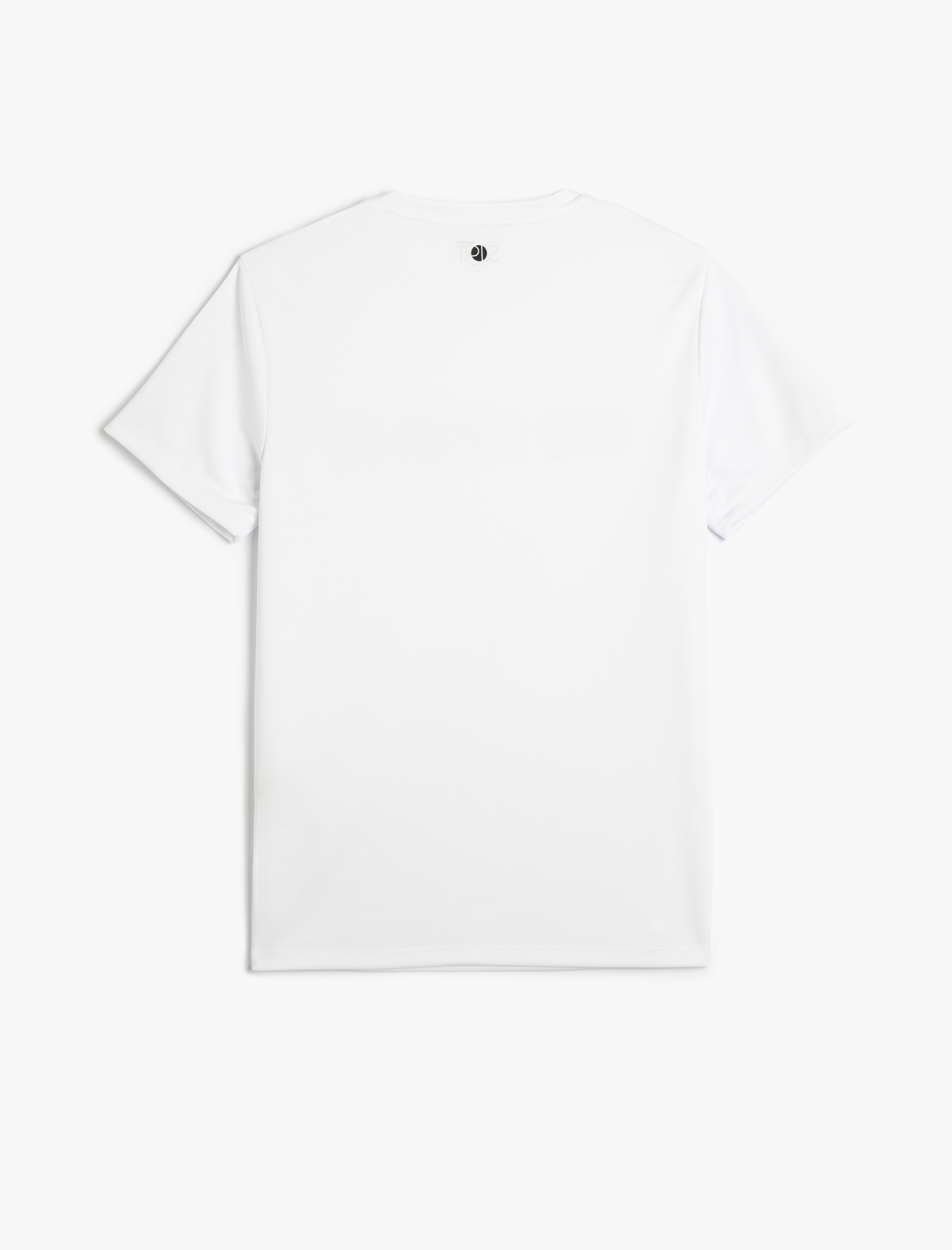   Spor Tişört Slogan Baskılı Bisiklet Yaka Kısa Kollu