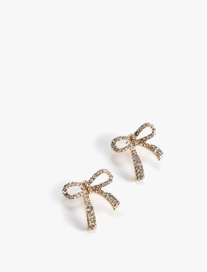 Kadın Fiyonk Küpe Taşlı