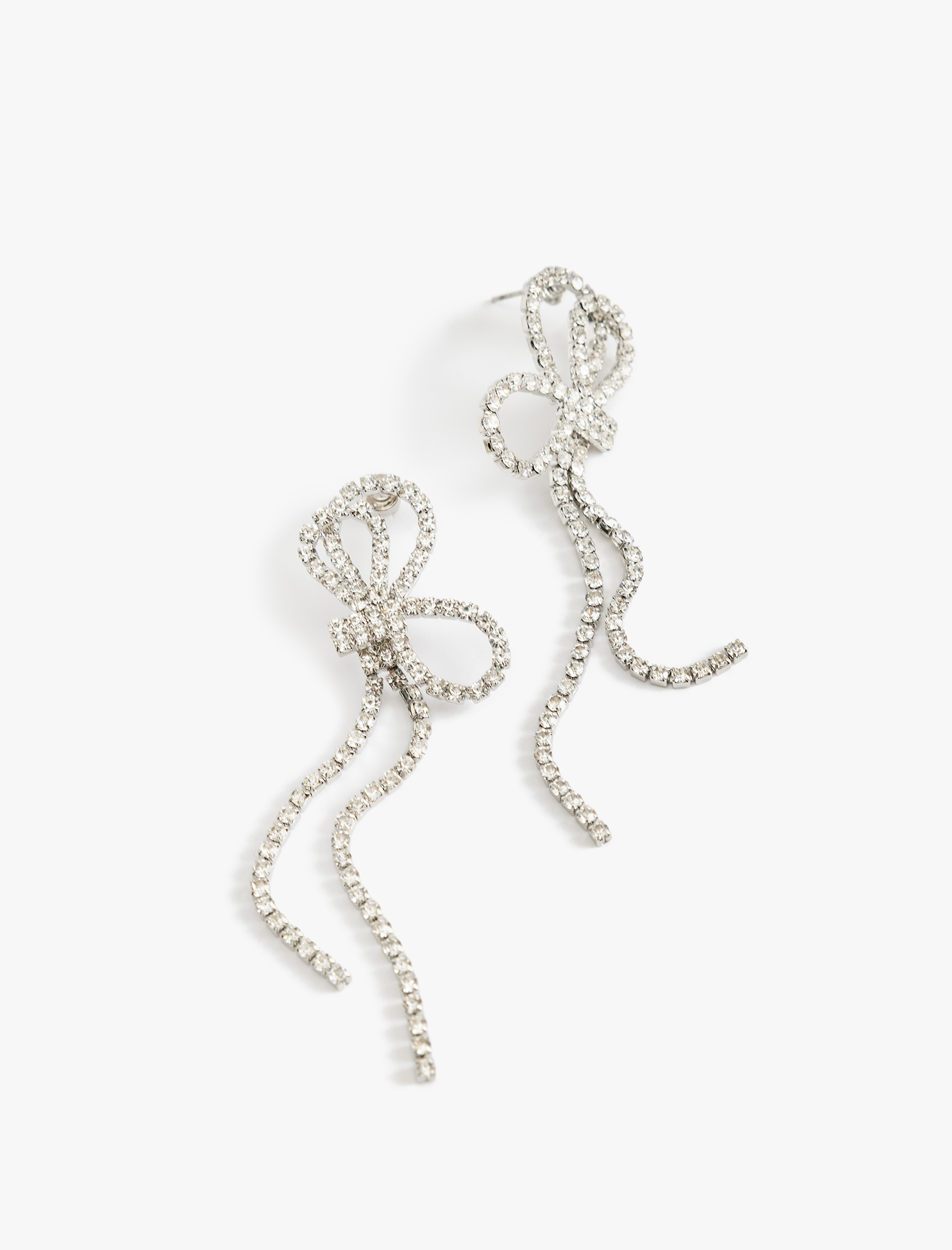  Kadın Fiyonk Küpe Taşlı Sallantılı