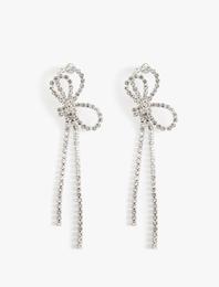 Fiyonk Küpe Taşlı Sallantılı