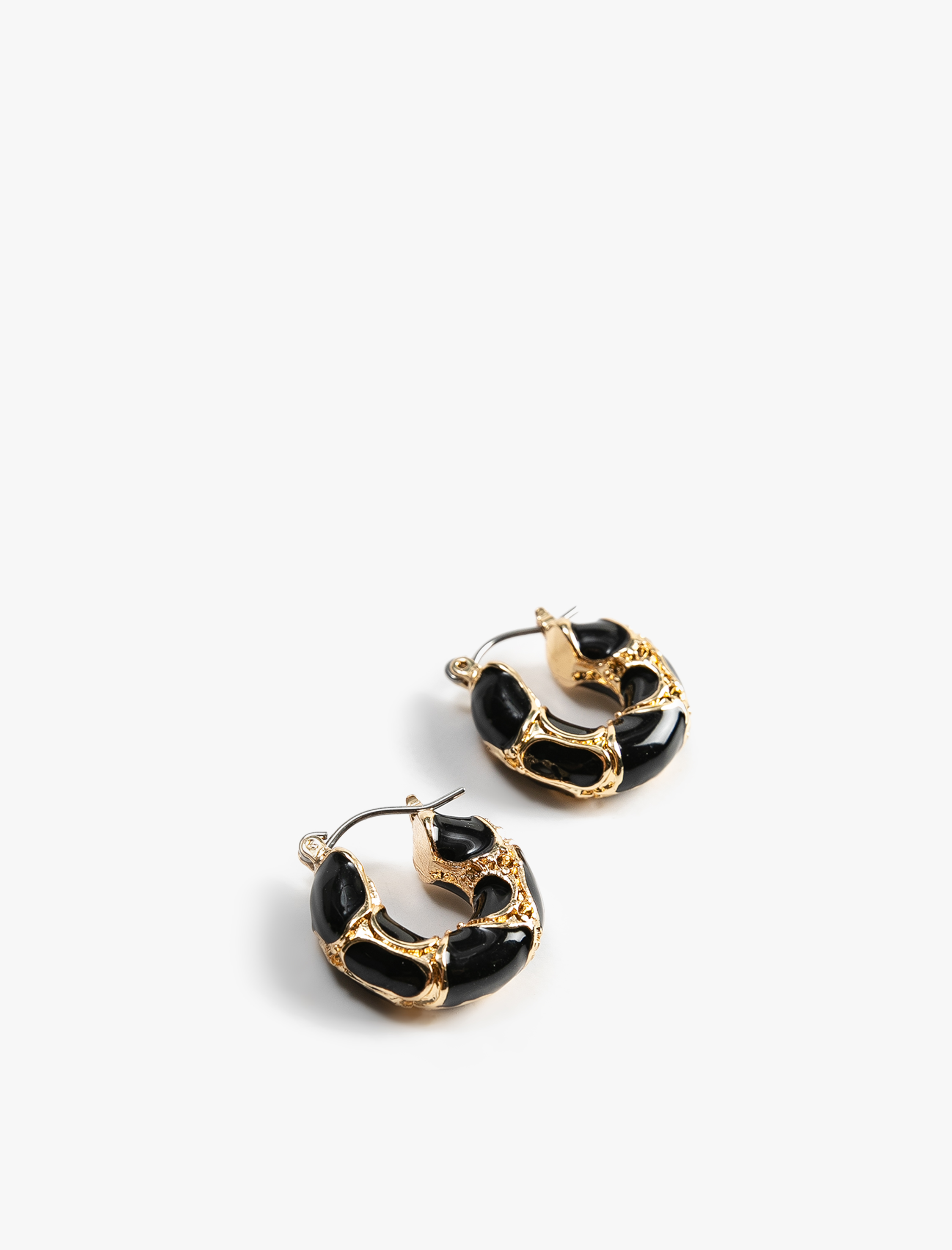  Kadın Desenli Halka Küpe Kalın