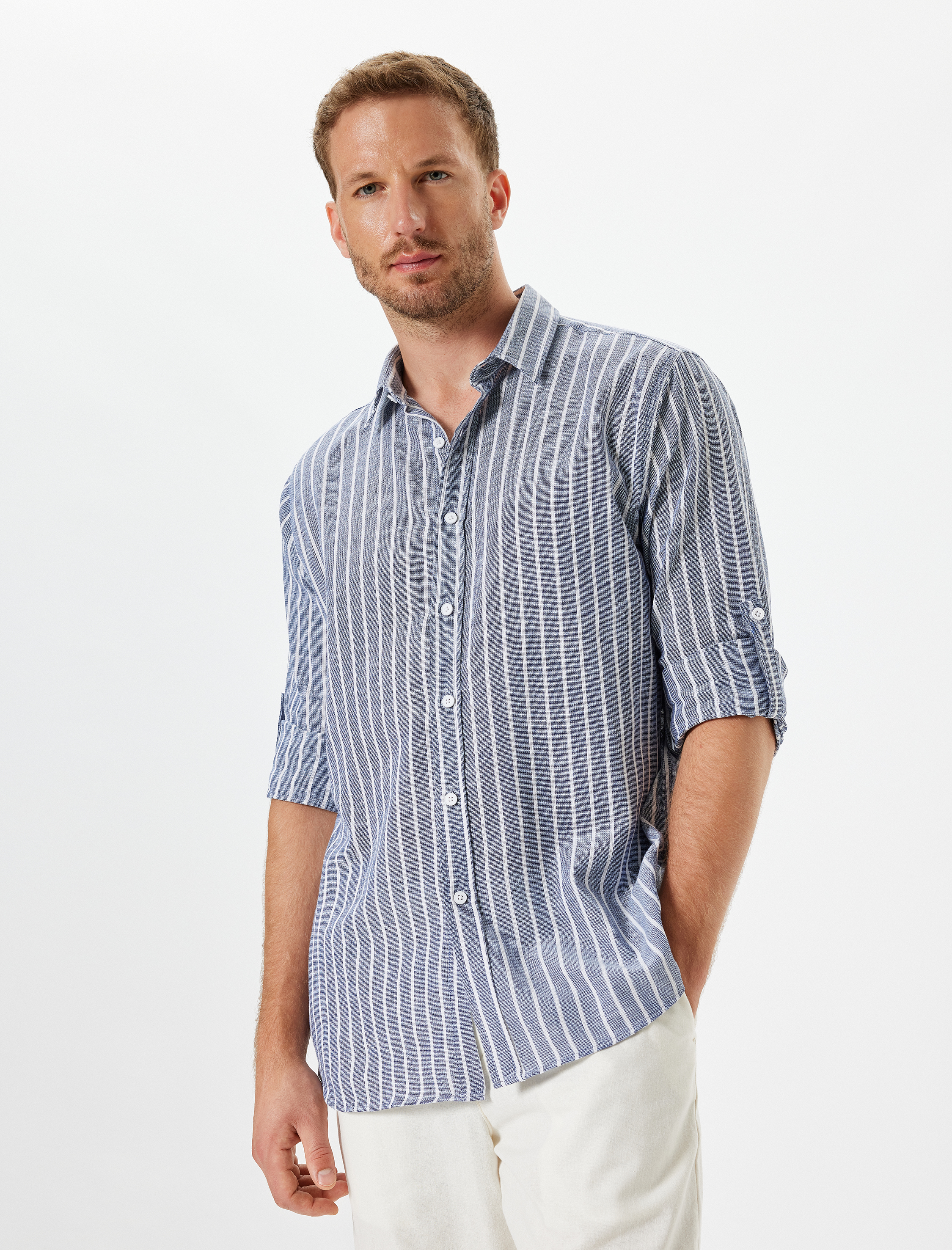   Basic Gömlek Uzun Kollu Pamuklu Regular Fit