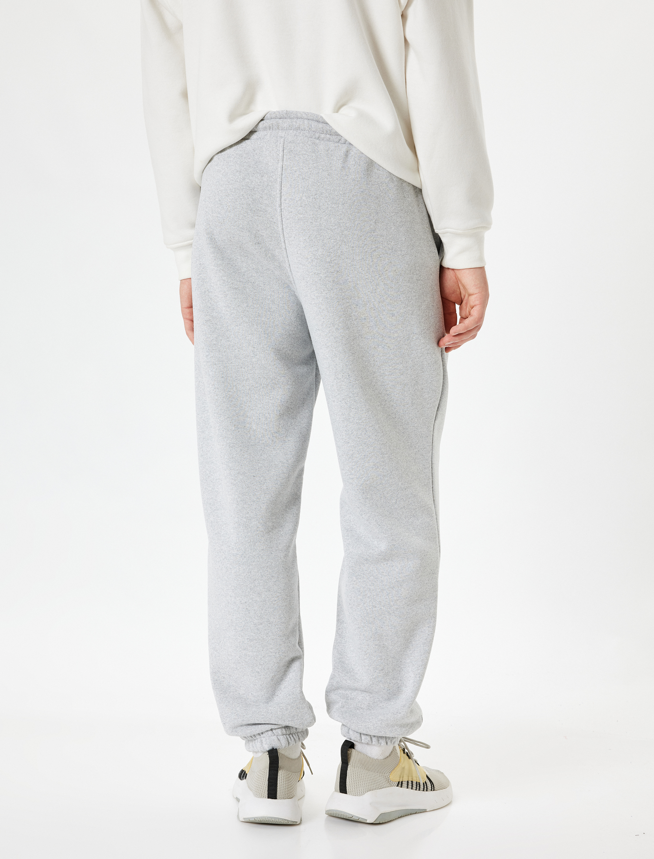   Beli Bağcıklı Cep Detaylı Şardonlu Jogger Spor Eşofman Altı