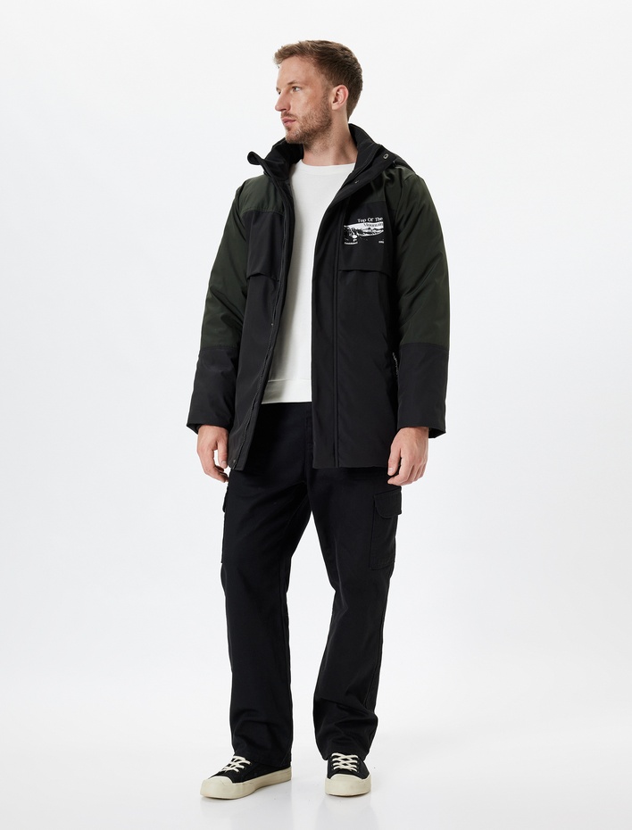  Anorak Mont Slim Fit Fermuarlı