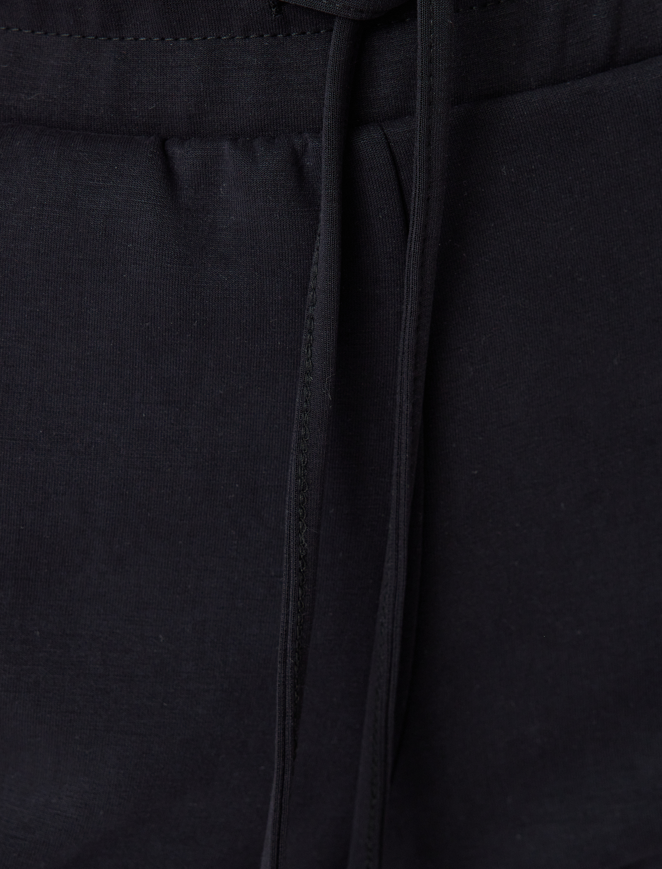 Yüksek Bel Dikiş Detaylı Beli Bağcıklı Cepli Jogger Eşofman Altı