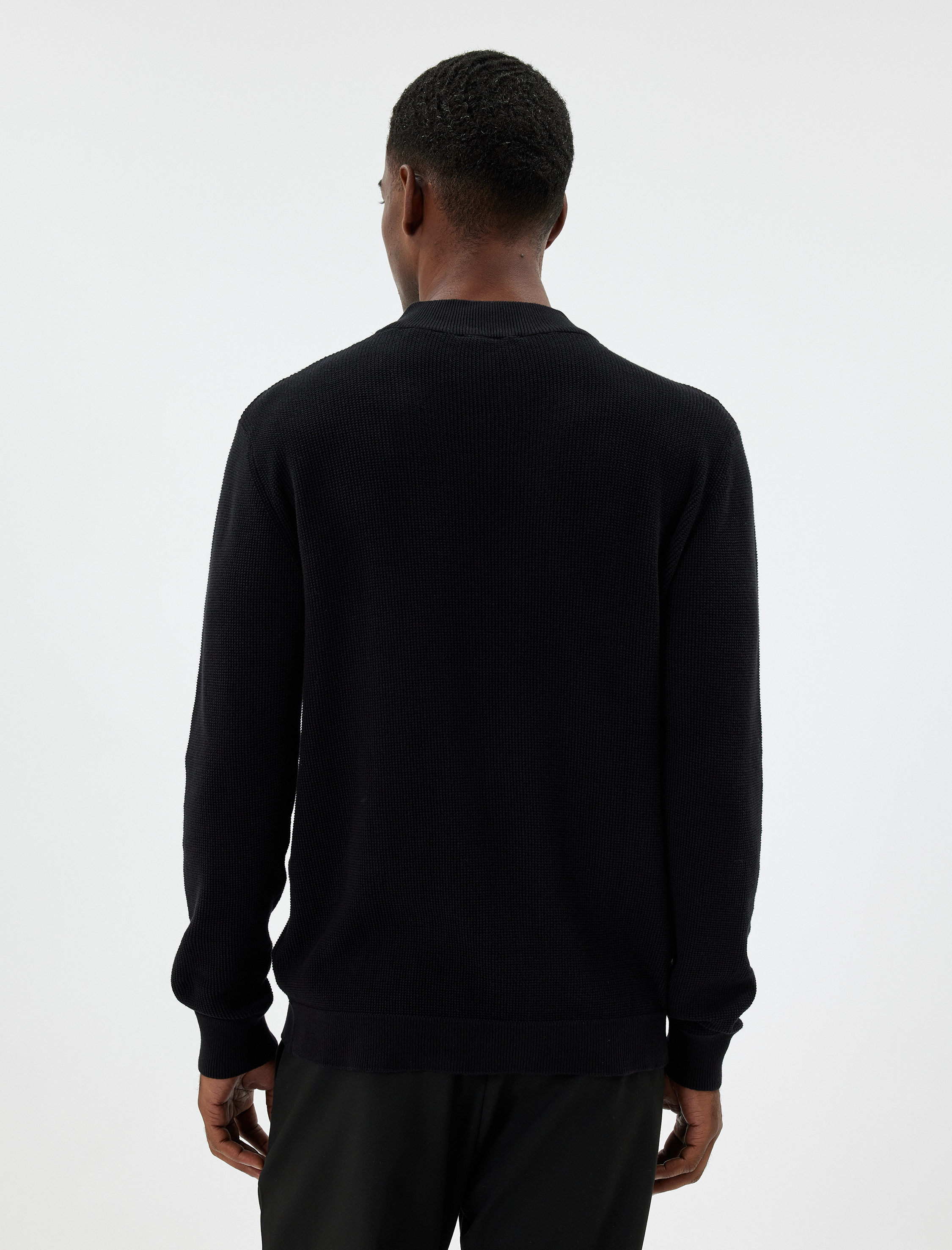   Yarım Balıkçı Yaka Kazak Triko Basic Pamuklu