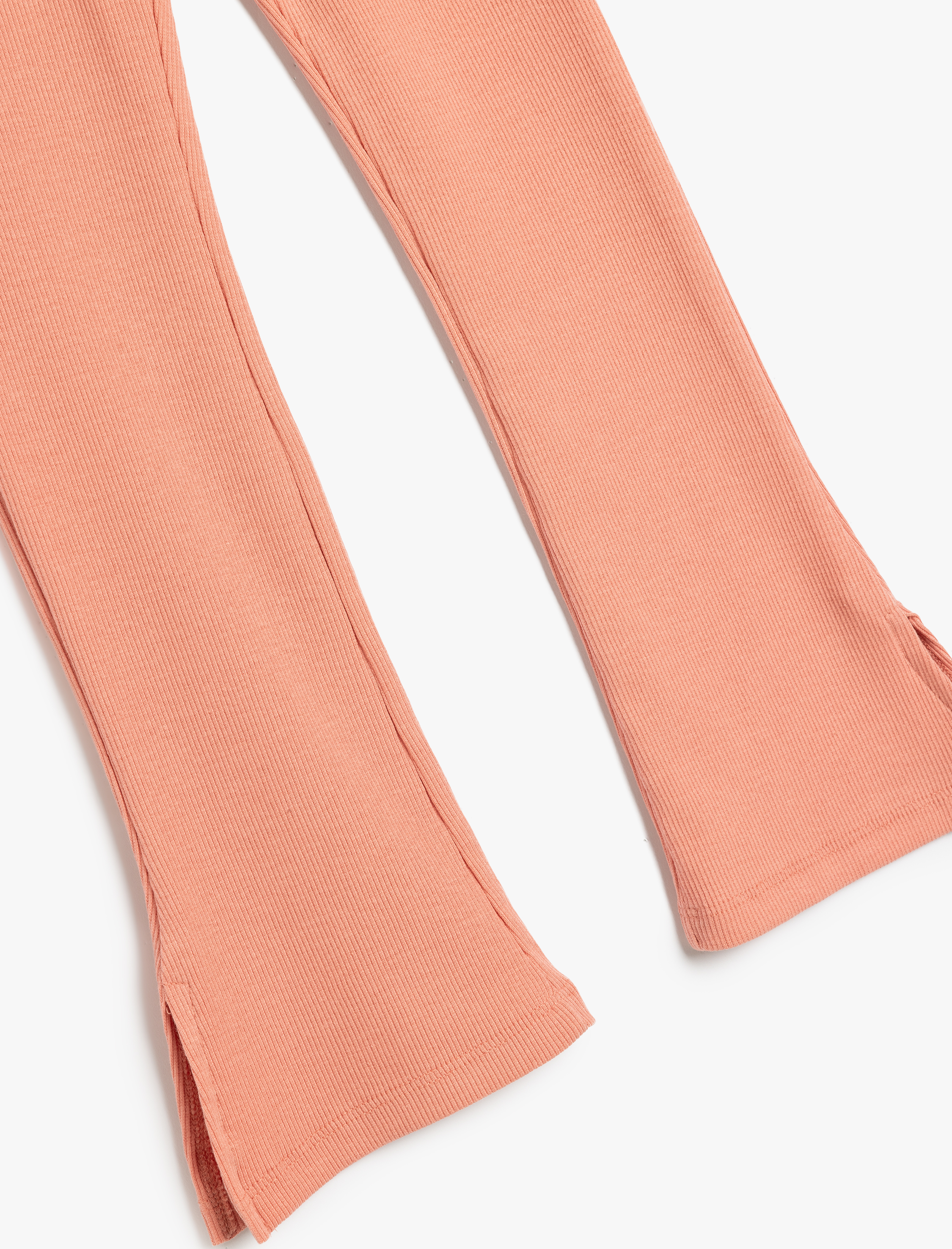  Kız Bebek Ribanalı Cep Detaylı İspanyol Paça Pamuklu Tayt