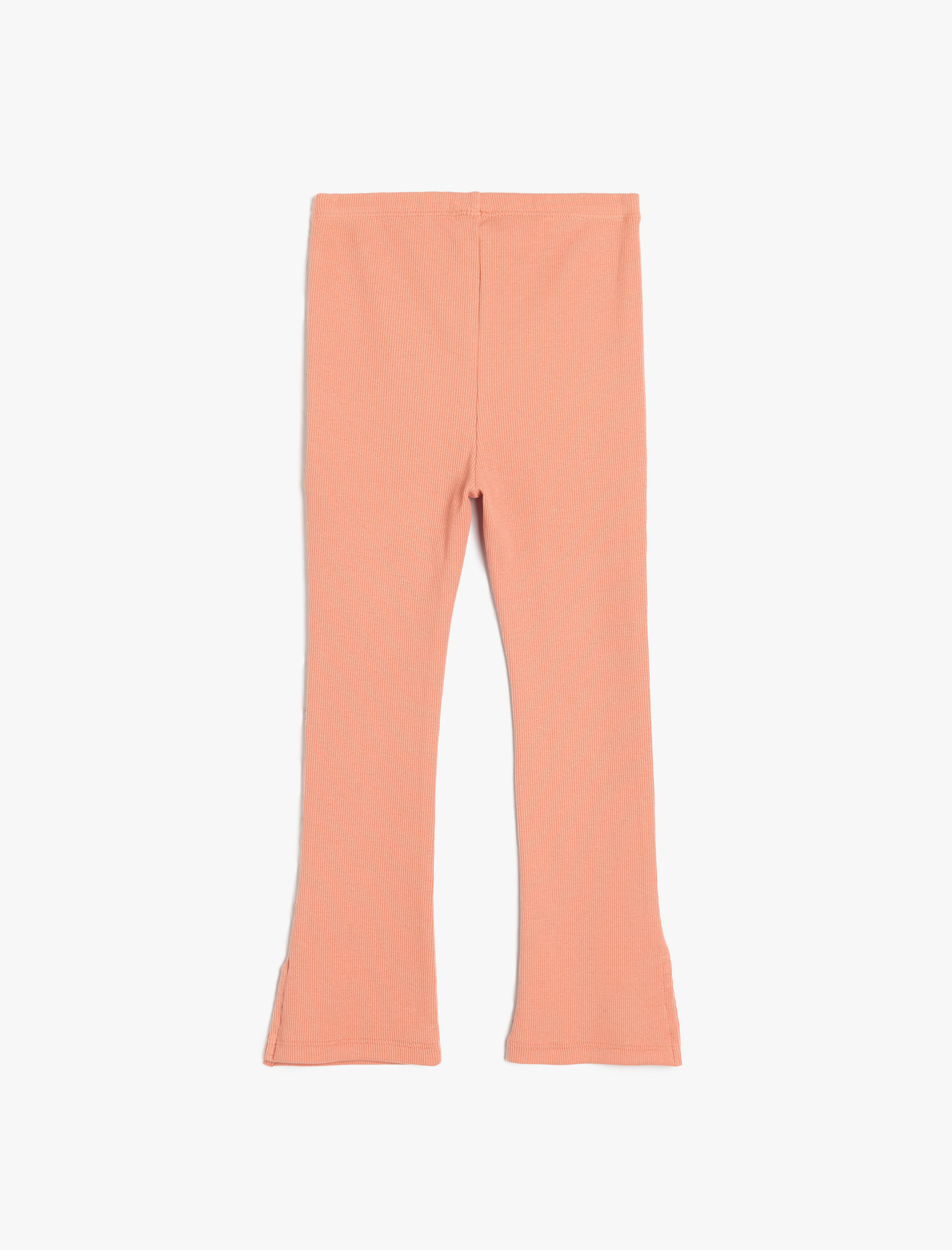  Kız Bebek Ribanalı Cep Detaylı İspanyol Paça Pamuklu Tayt