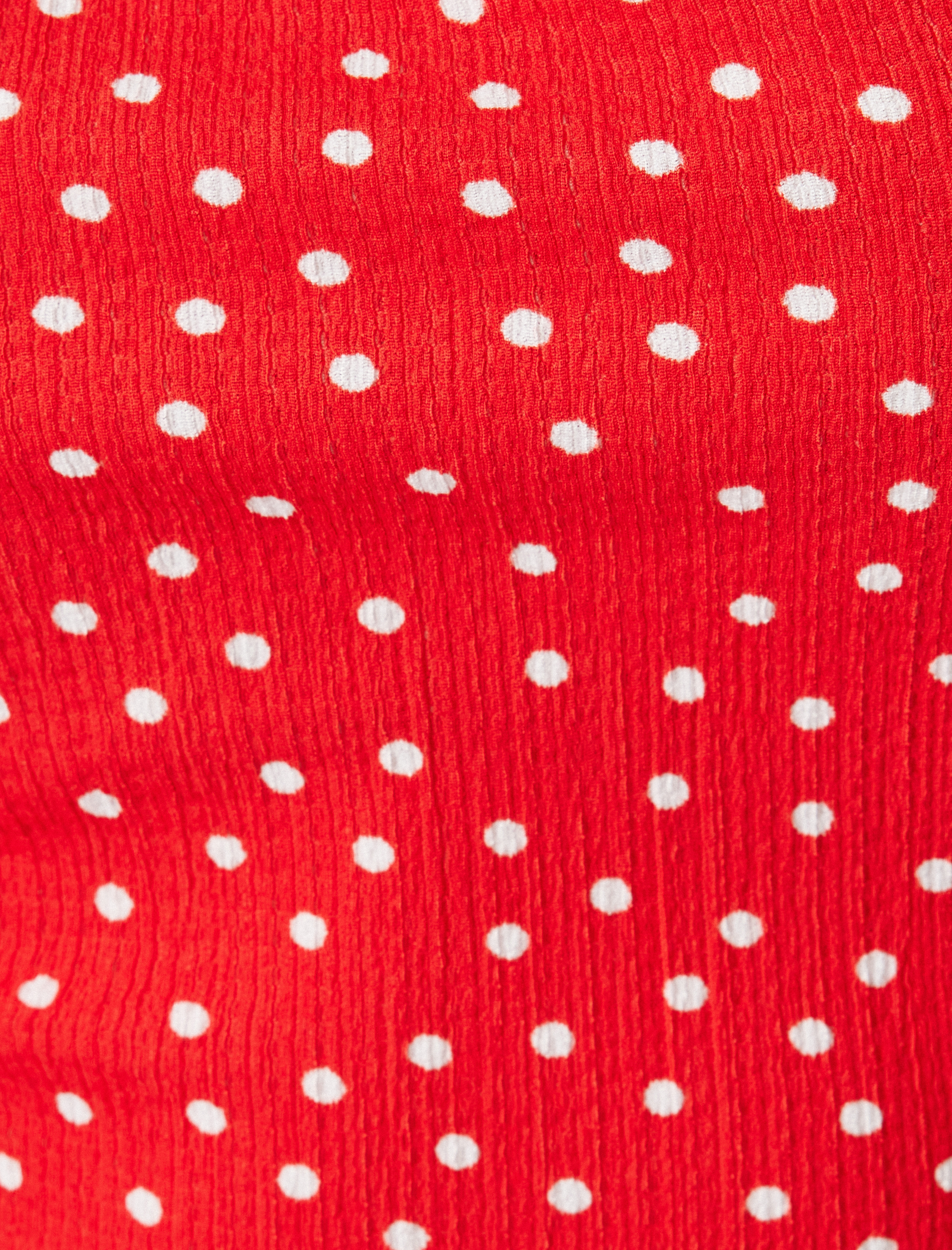   Balon Kol Omzu Açık Bluz Puantiyeli Madonna Yaka Bürümcük