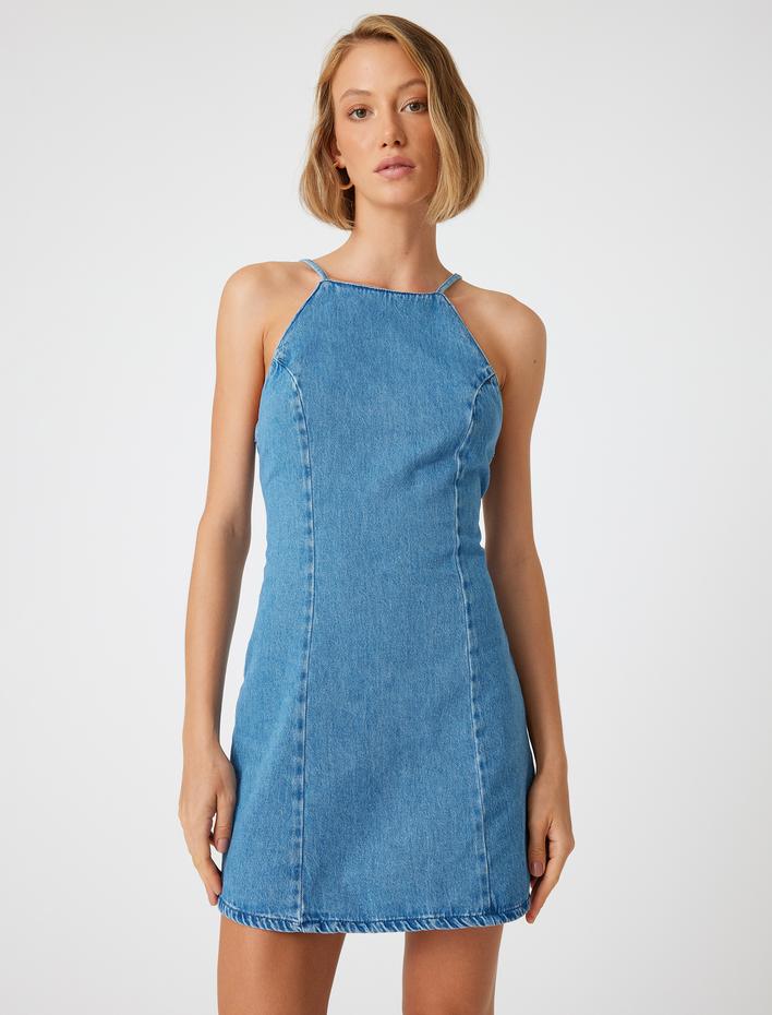  Koton X Şahika Ercümen - Mini Kot Elbise