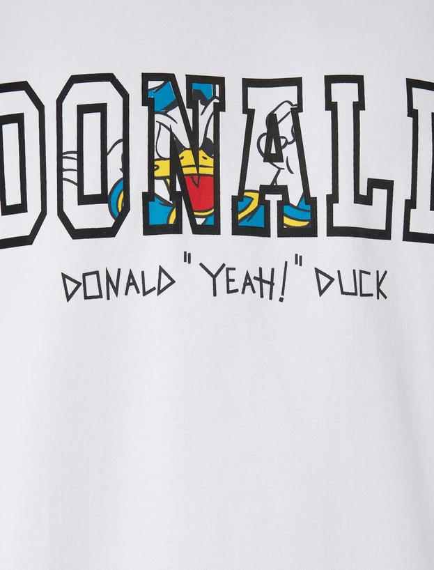 Donald Duck Tişört Lisanslı Kısa Kollu Bisiklet Yaka Pamuklu_5