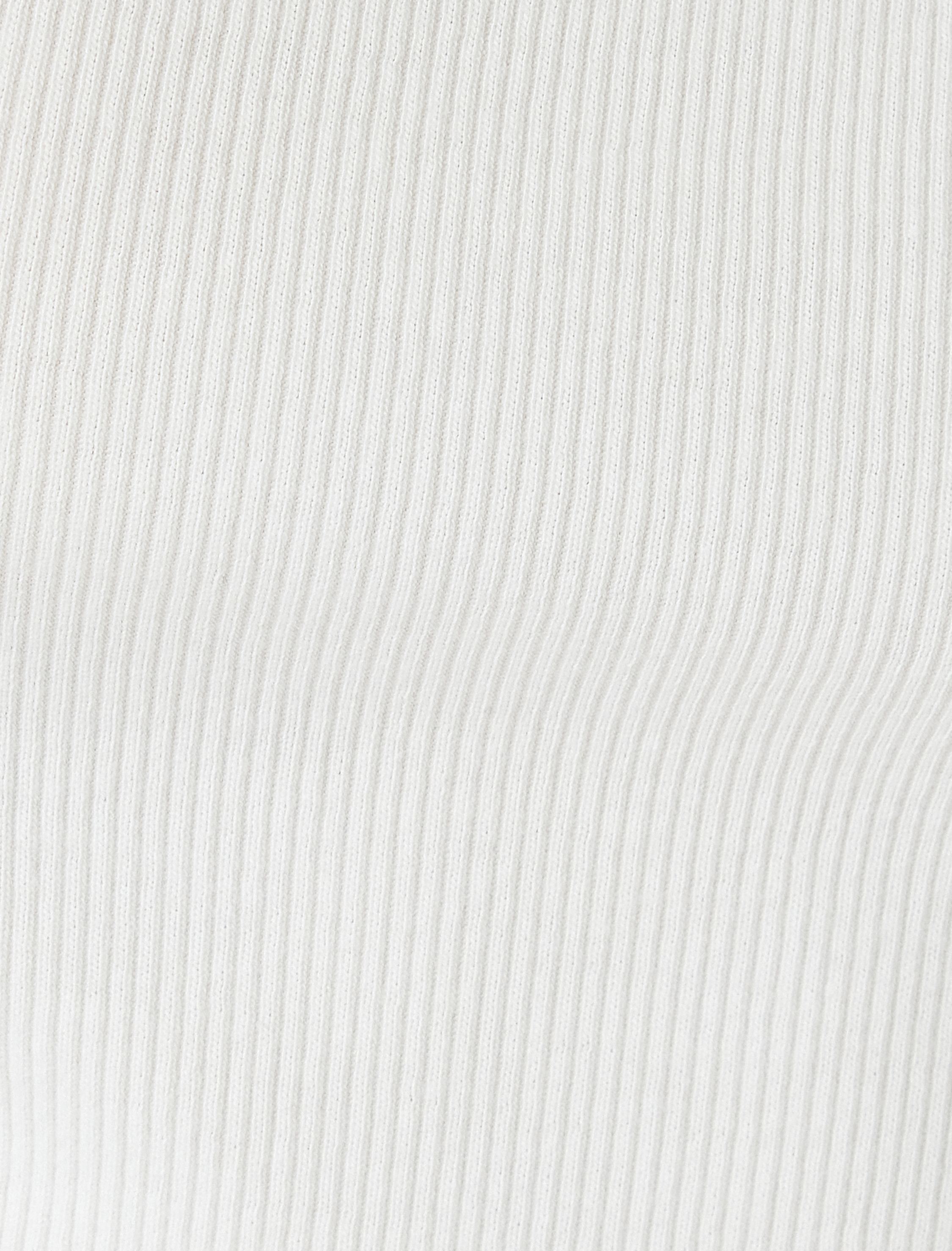   Uzun Kollu Crop Tişört Fitilli Derin Yuvarlak Yaka Pamuklu Slim Fit