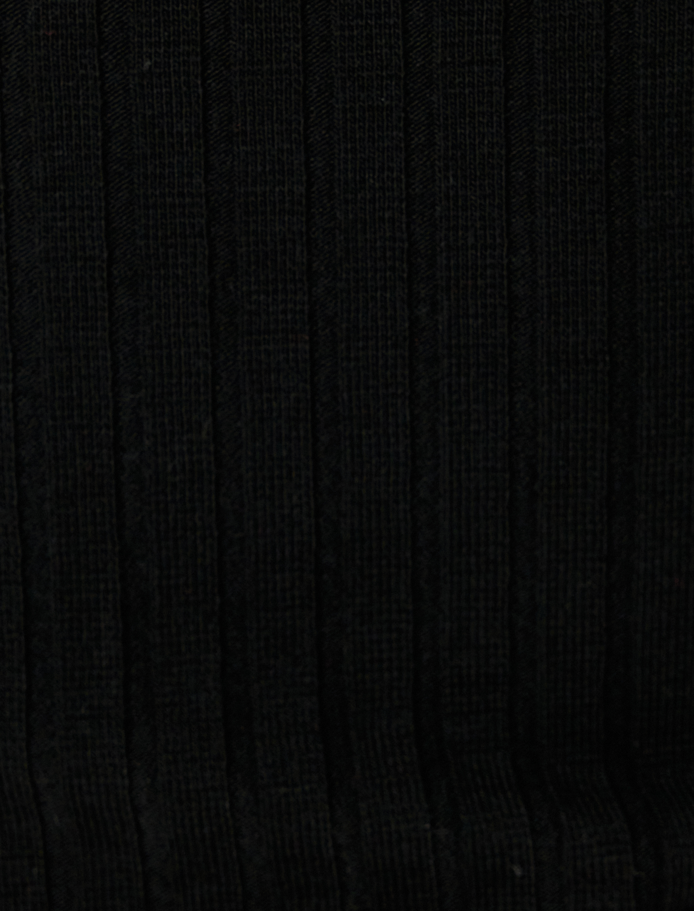   Yuvarlak Yaka Ribanalı Slim Fit Fırfırlı Karpuz Kol Tişört