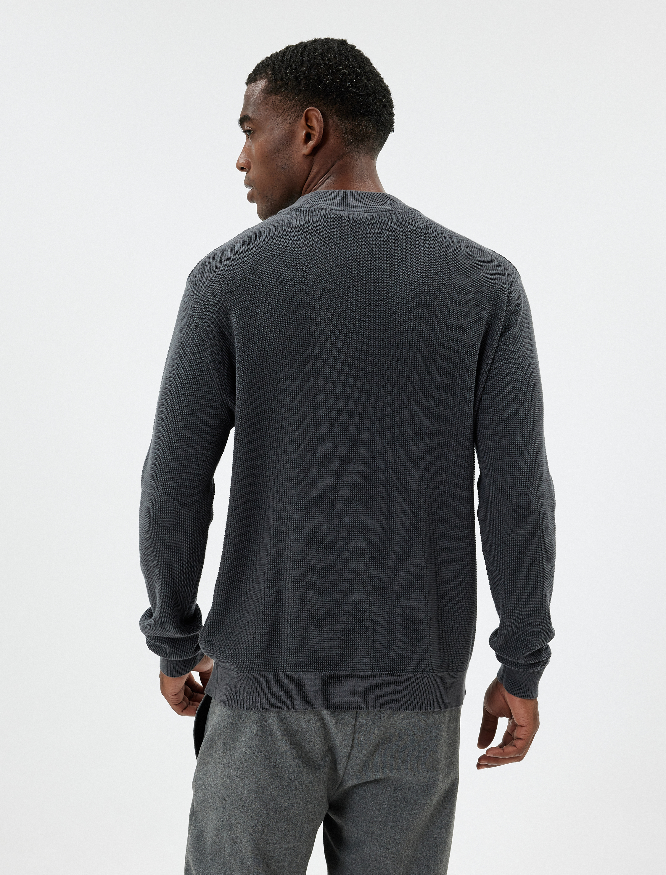   Yarım Balıkçı Yaka Kazak Triko Basic Pamuklu