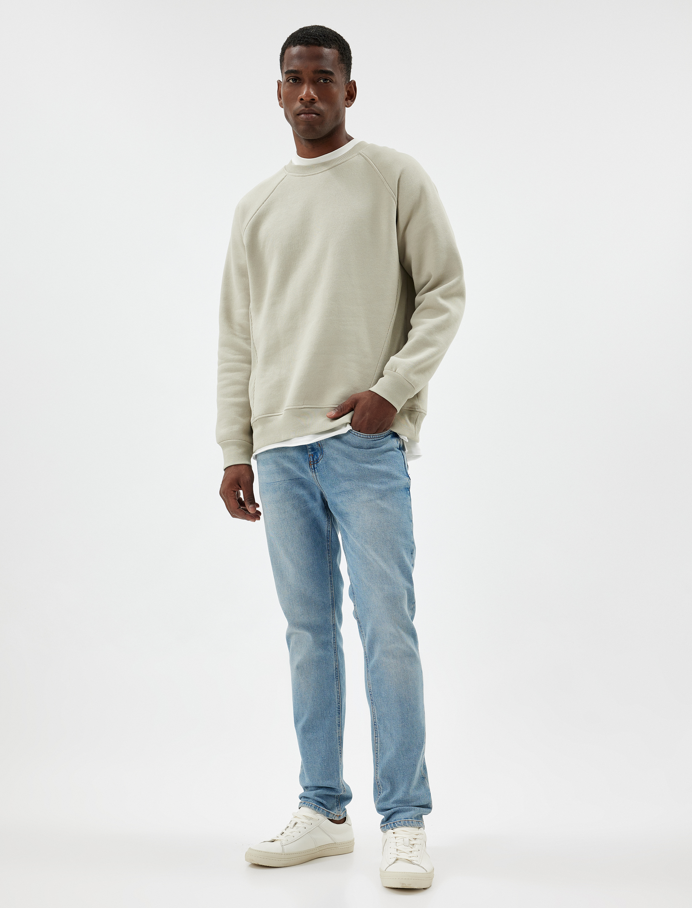   Slim Fit Kot Pantolon Standart Bel - Brad Jean