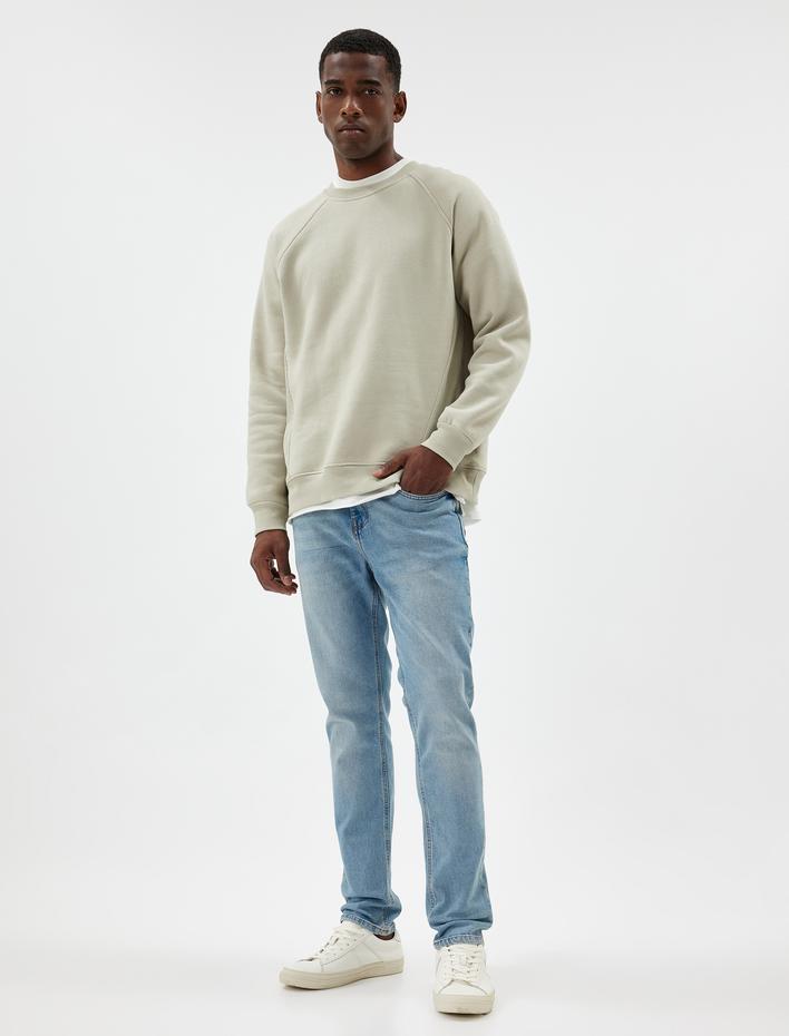  Slim Fit Kot Pantolon Standart Bel - Brad Jean