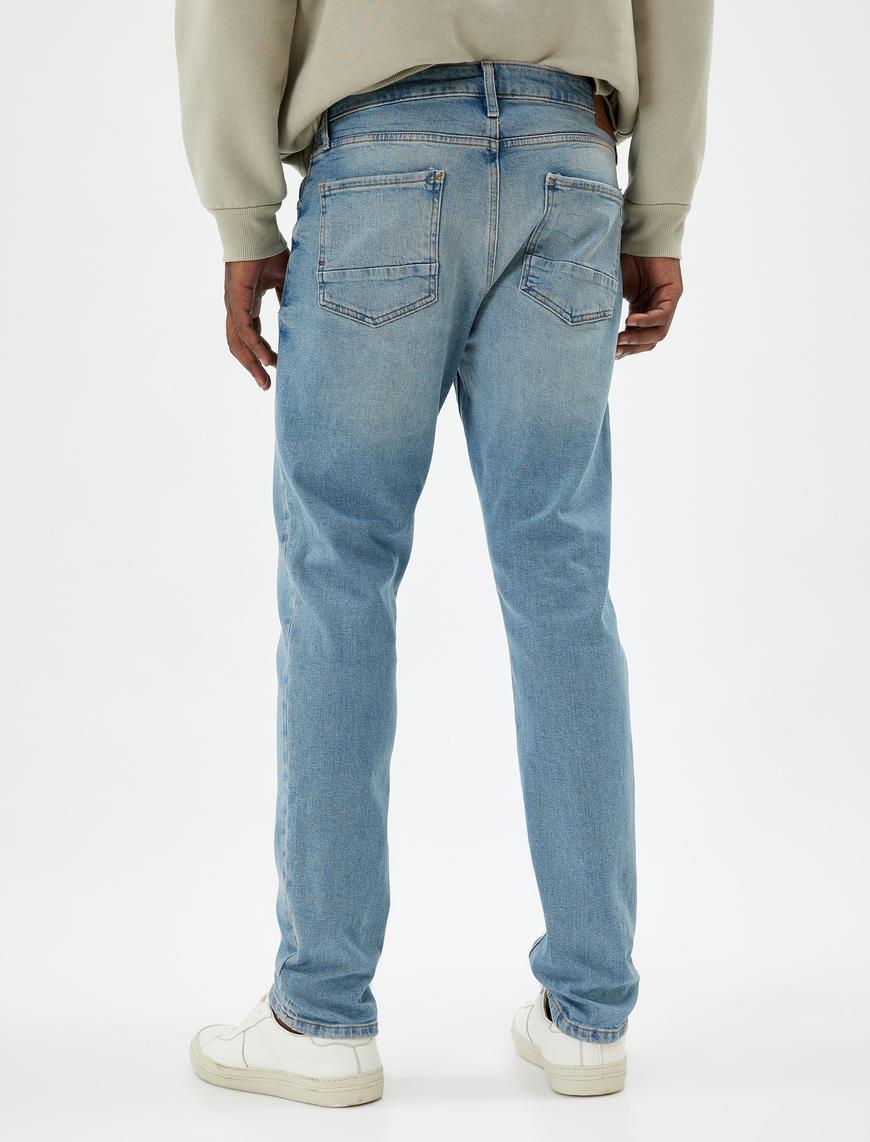   Slim Fit Kot Pantolon Standart Bel - Brad Jean