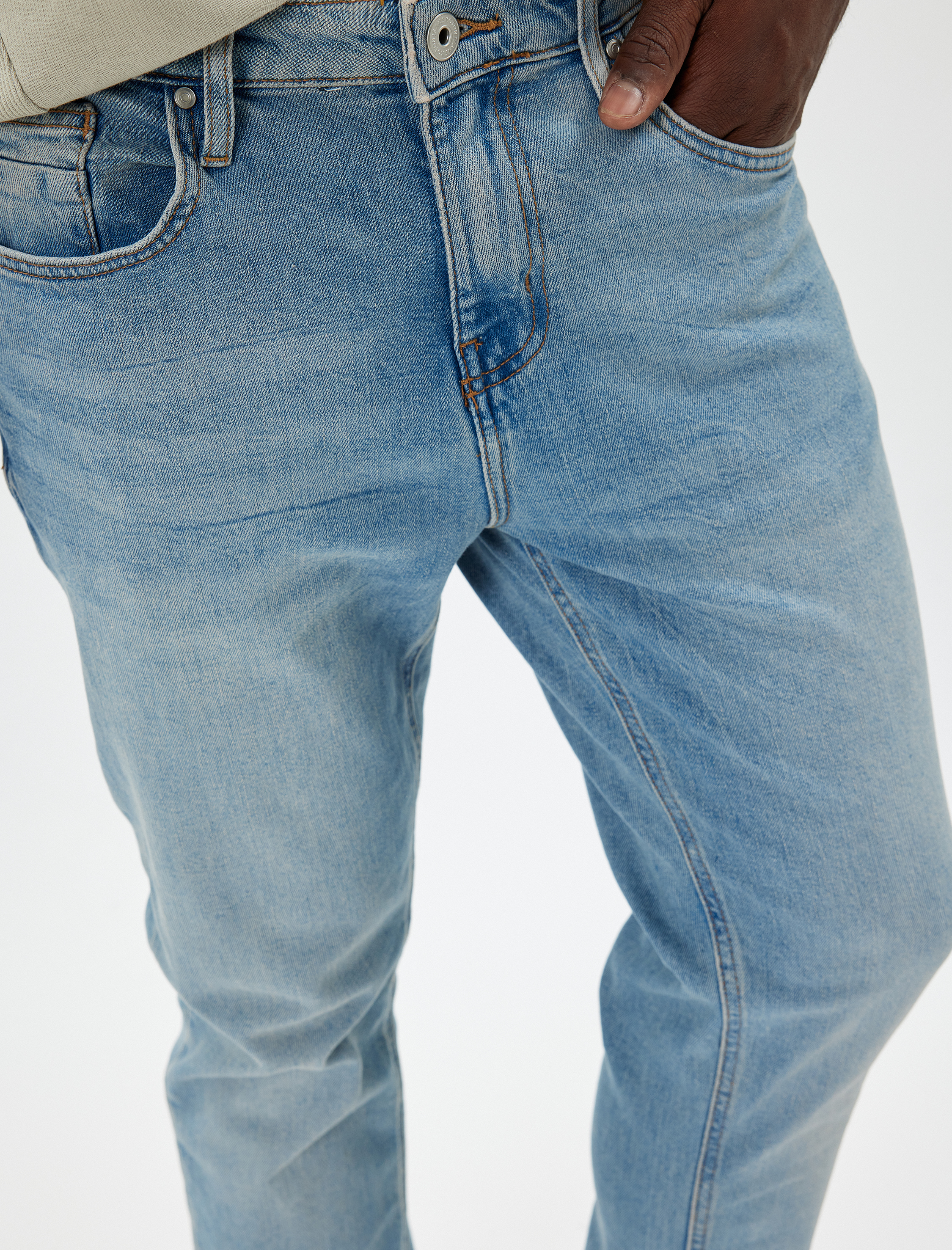   Slim Fit Kot Pantolon Standart Bel - Brad Jean