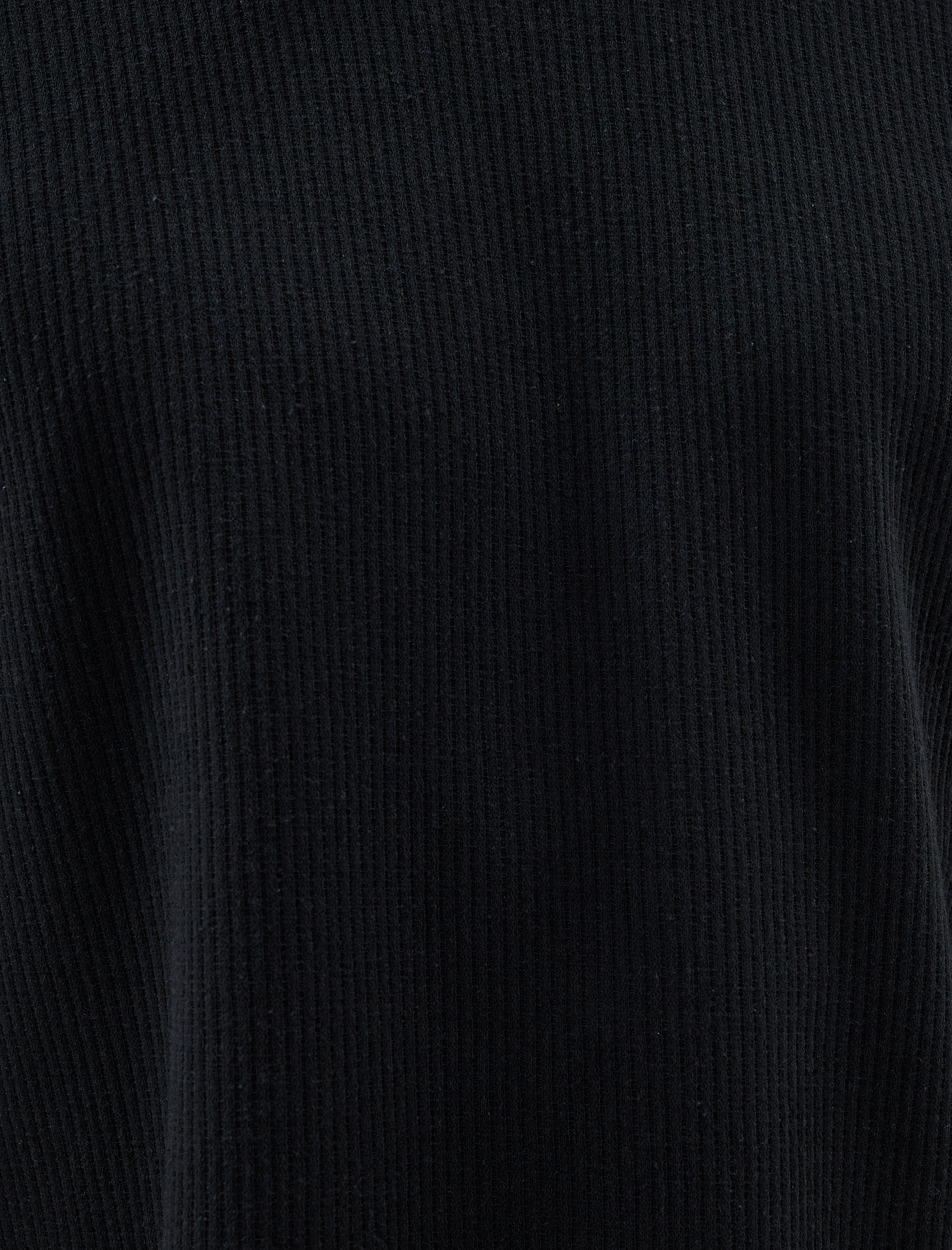   Oversize Kazak Bisiklet Yaka Dokulu Dikiş Detaylı Pamuk Karışımlı