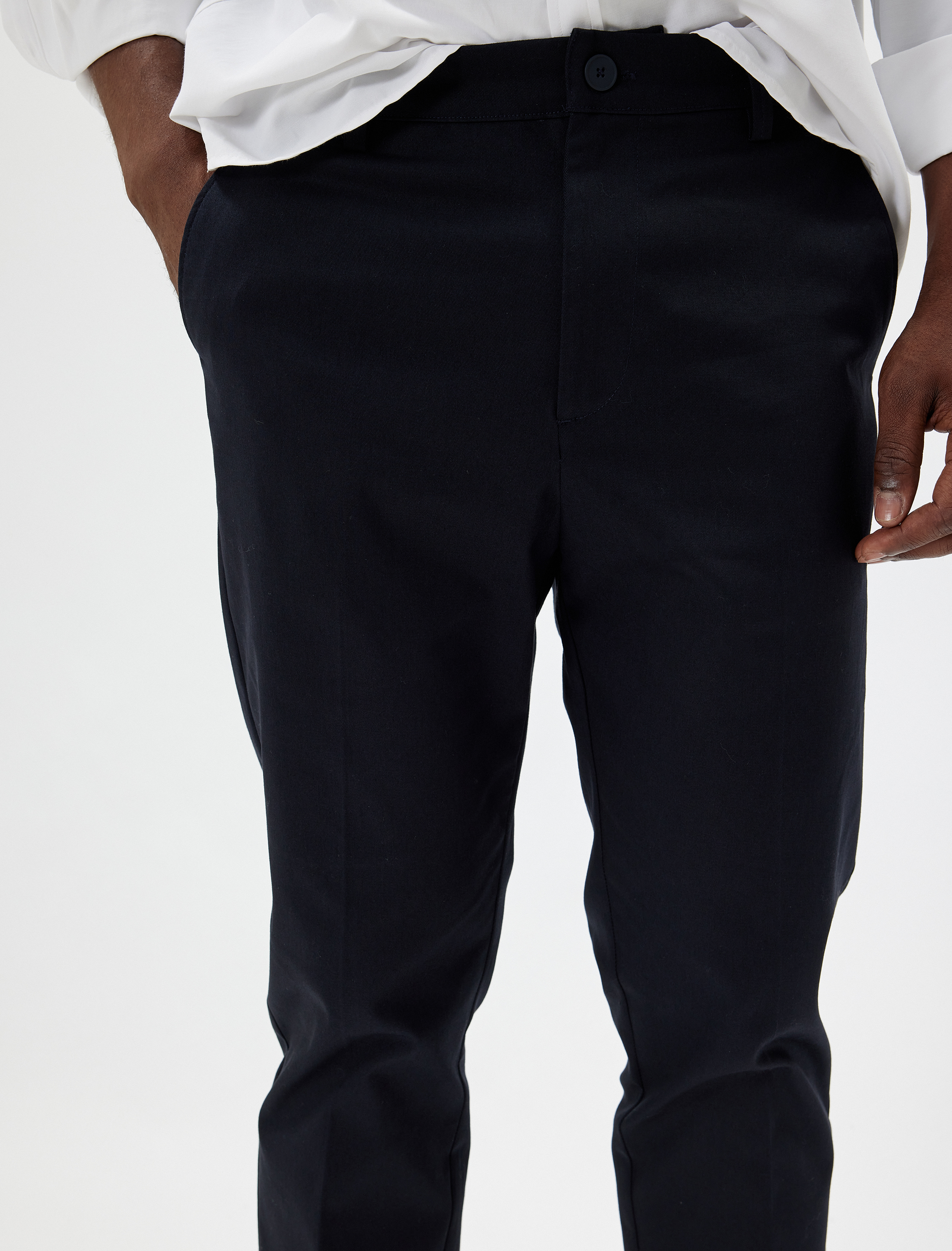   Chino Pantolon Slim Fit Cep Detaylı Pamuklu