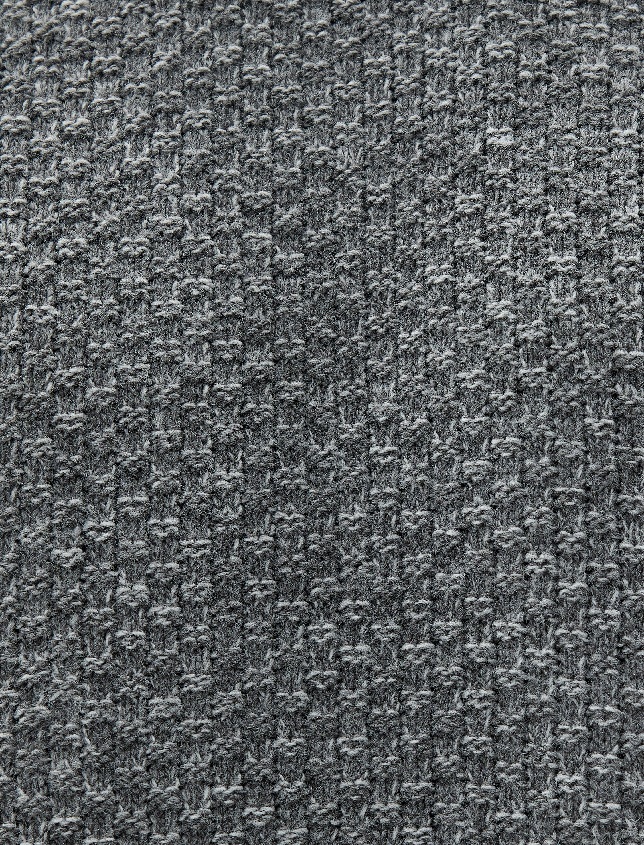 Kışlık Triko Kazak Basic Bisiklet Yaka Dokulu Uzun Kollu