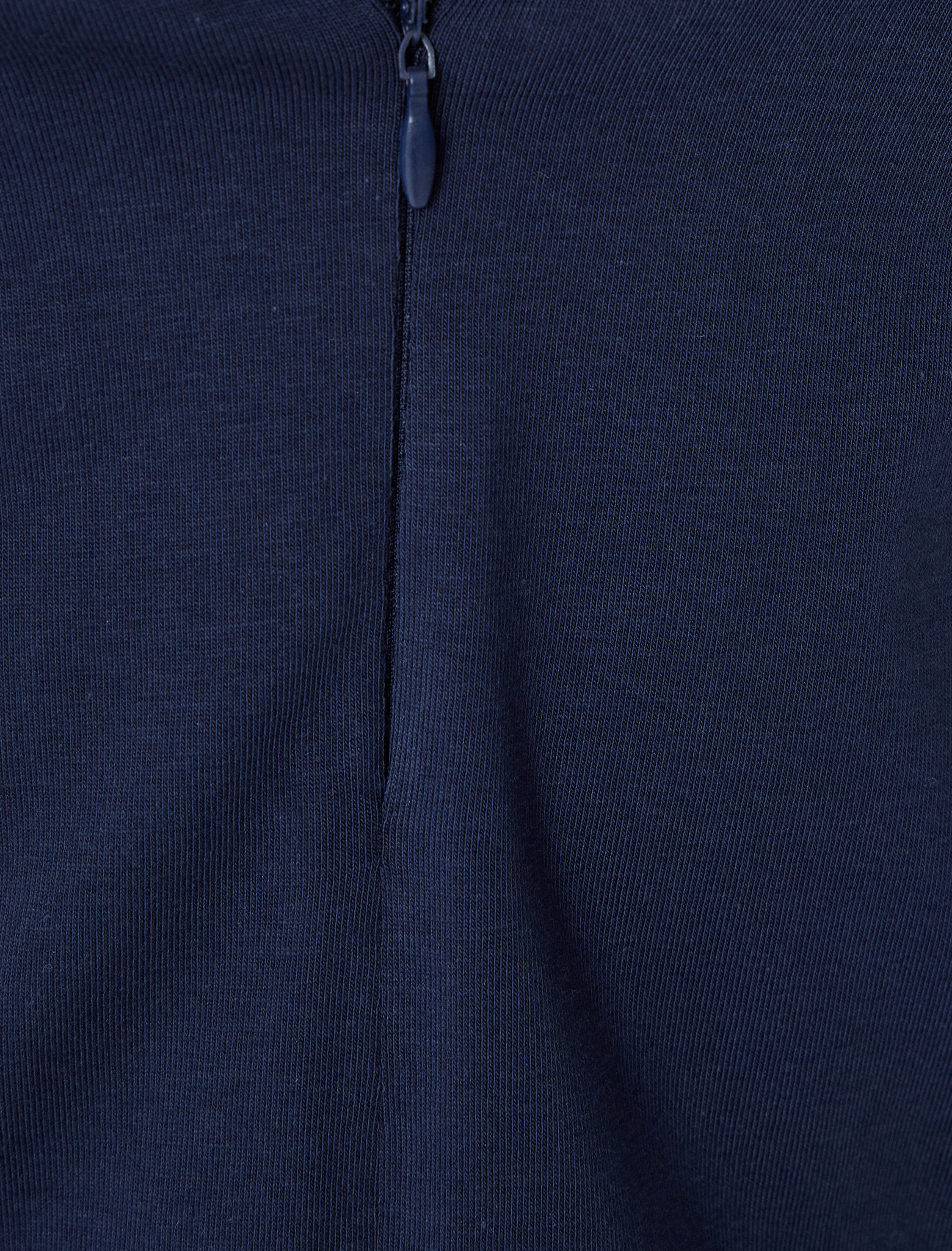   Polo Yaka Tişört Fermuarlı Slim Fit Kısa Kollu