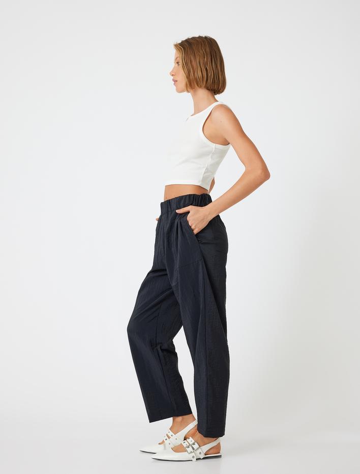  Bol Paça Pantolon Cepli Beli Lastikli