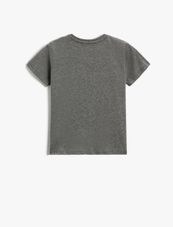 Erkek Çocuk Pullu Payetli Spiderman Lisanslı Tişört