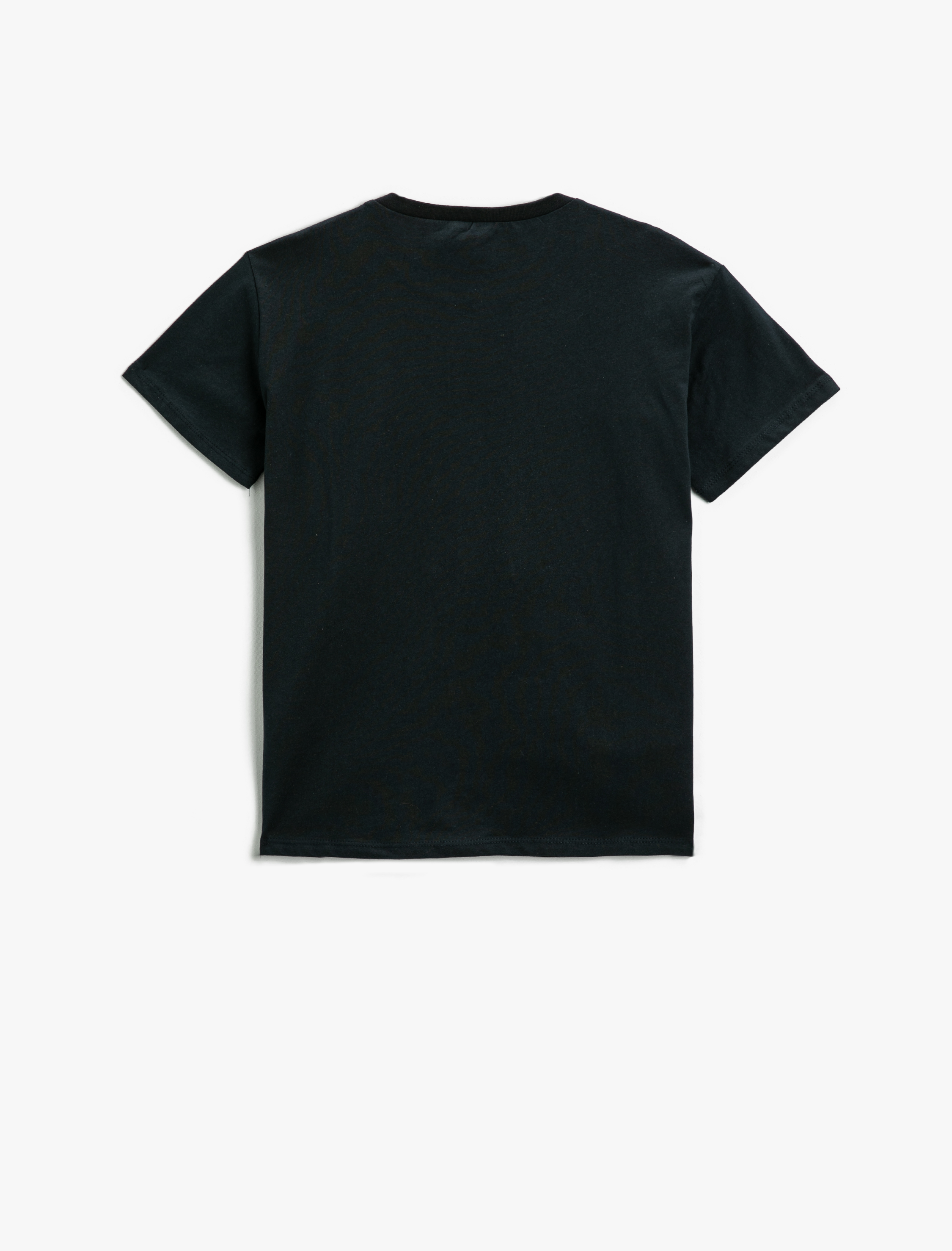  Erkek Çocuk Baskılı Pamuklu Bisiklet Yaka Kısa Kollu Tişört