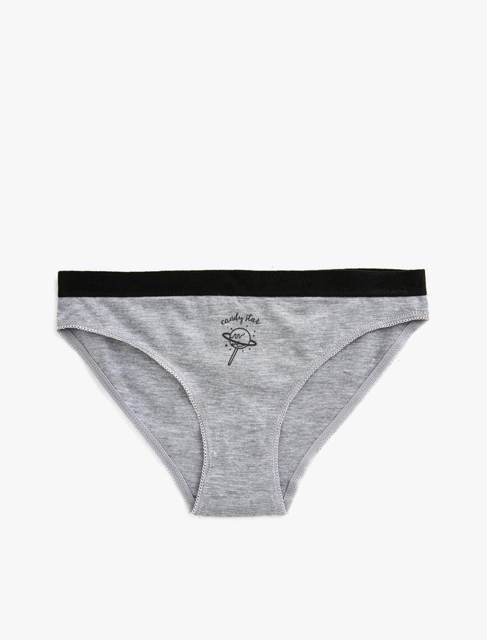  Pamuklu Brief Basic Külot