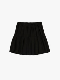 Basic Pileli Etek Beli Lastikli