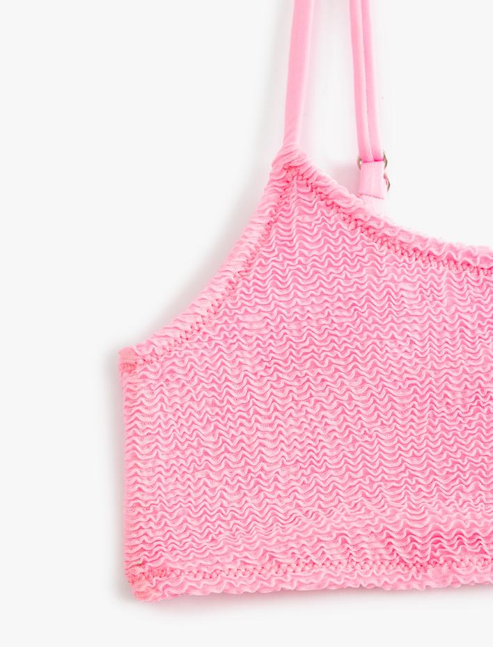  Koton X Sibil Çetinkaya - Dokulu Bikini Üstü İnce Askılı Pedli