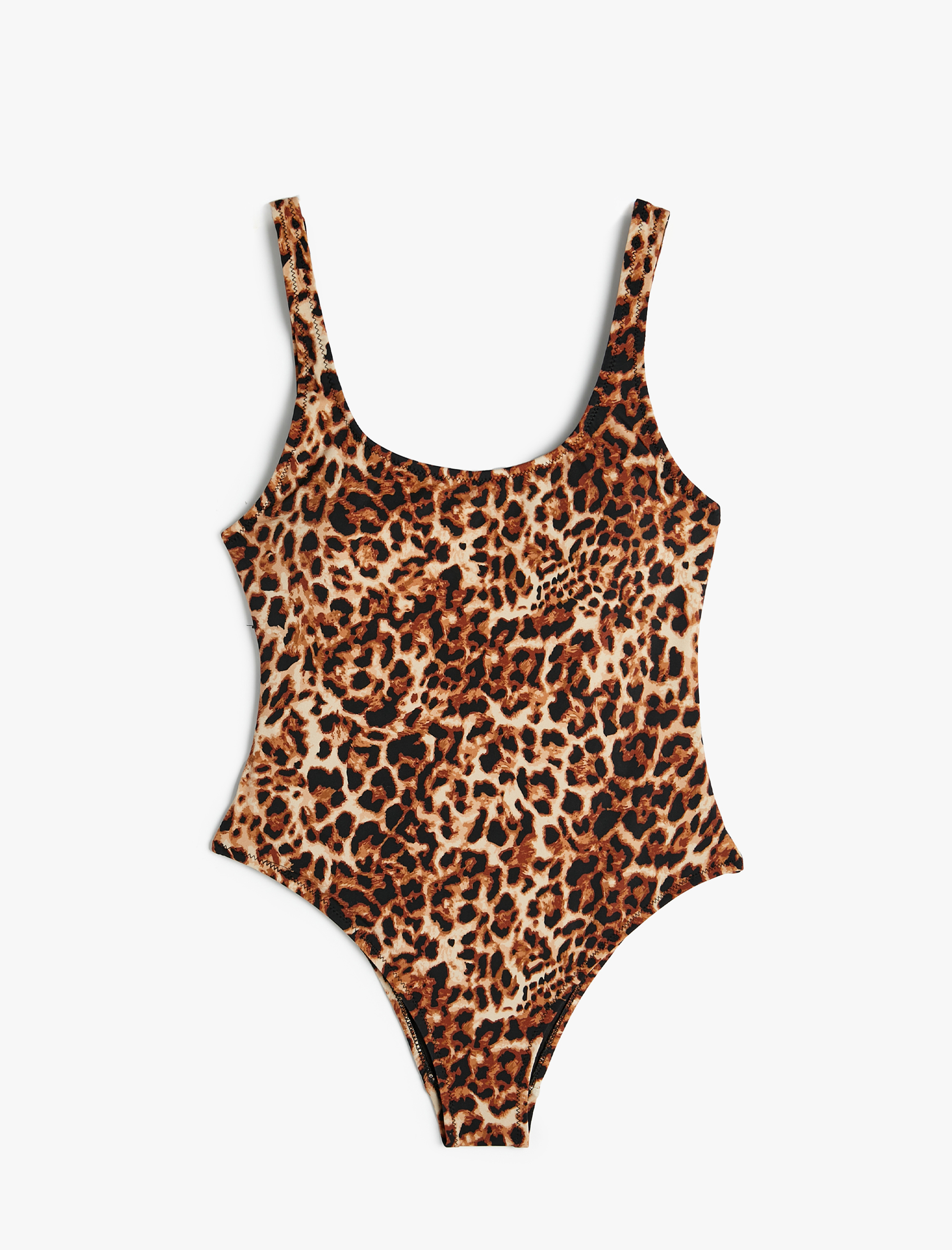   Leopar Mayo U Yaka Kalın Askılı