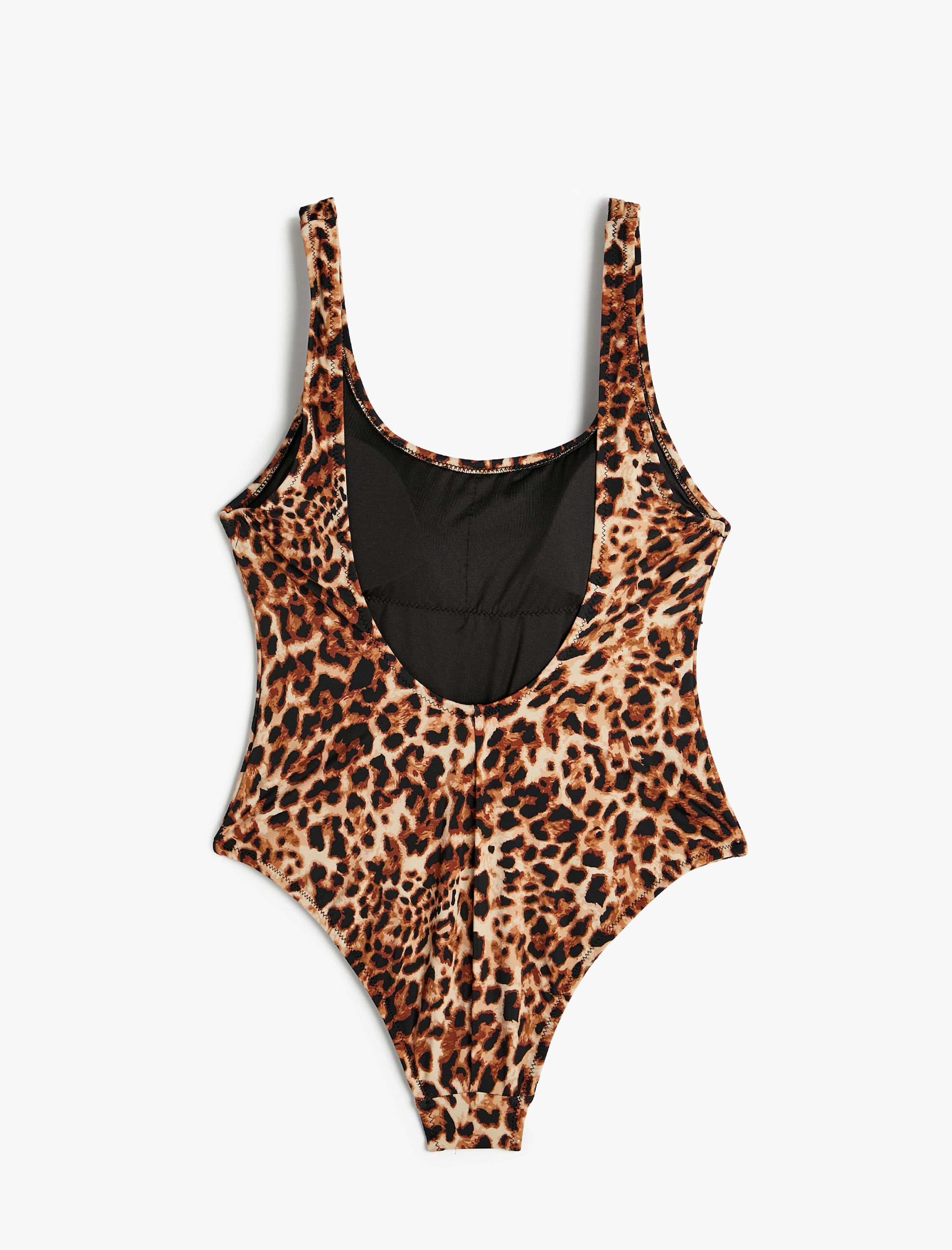   Leopar Mayo U Yaka Kalın Askılı