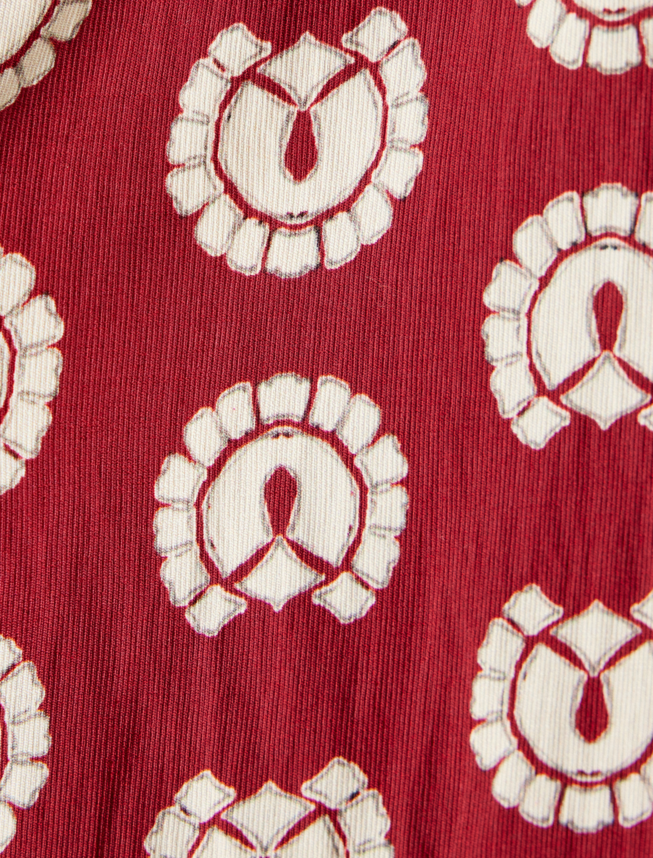   Koton X Melis Ağazat - Crop Halter Yaka Üst Etnik Desenli Viskoz Kumaş