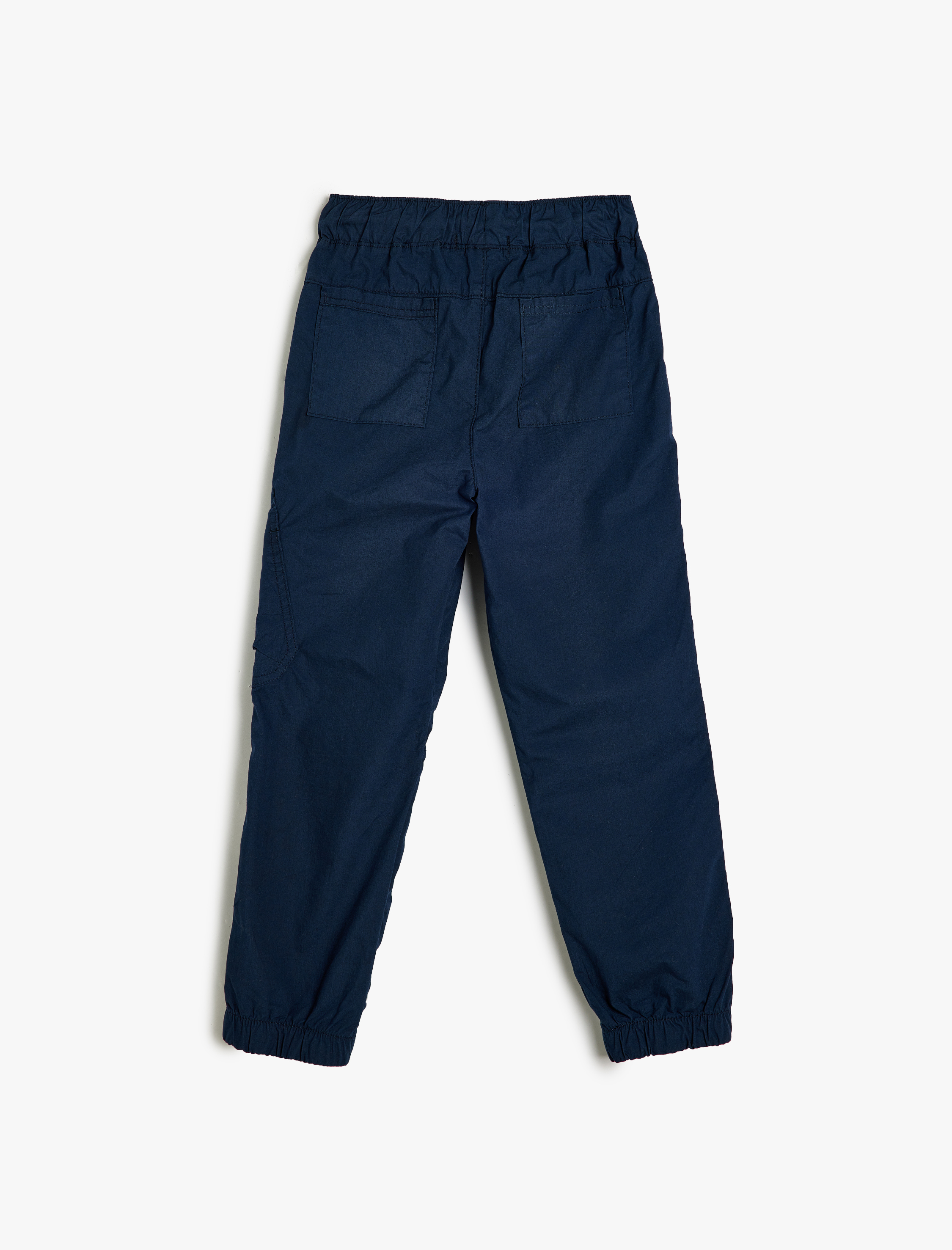  Erkek Çocuk Beli Bağlamalı Pamuklu Paraşüt Jogger Pantolon