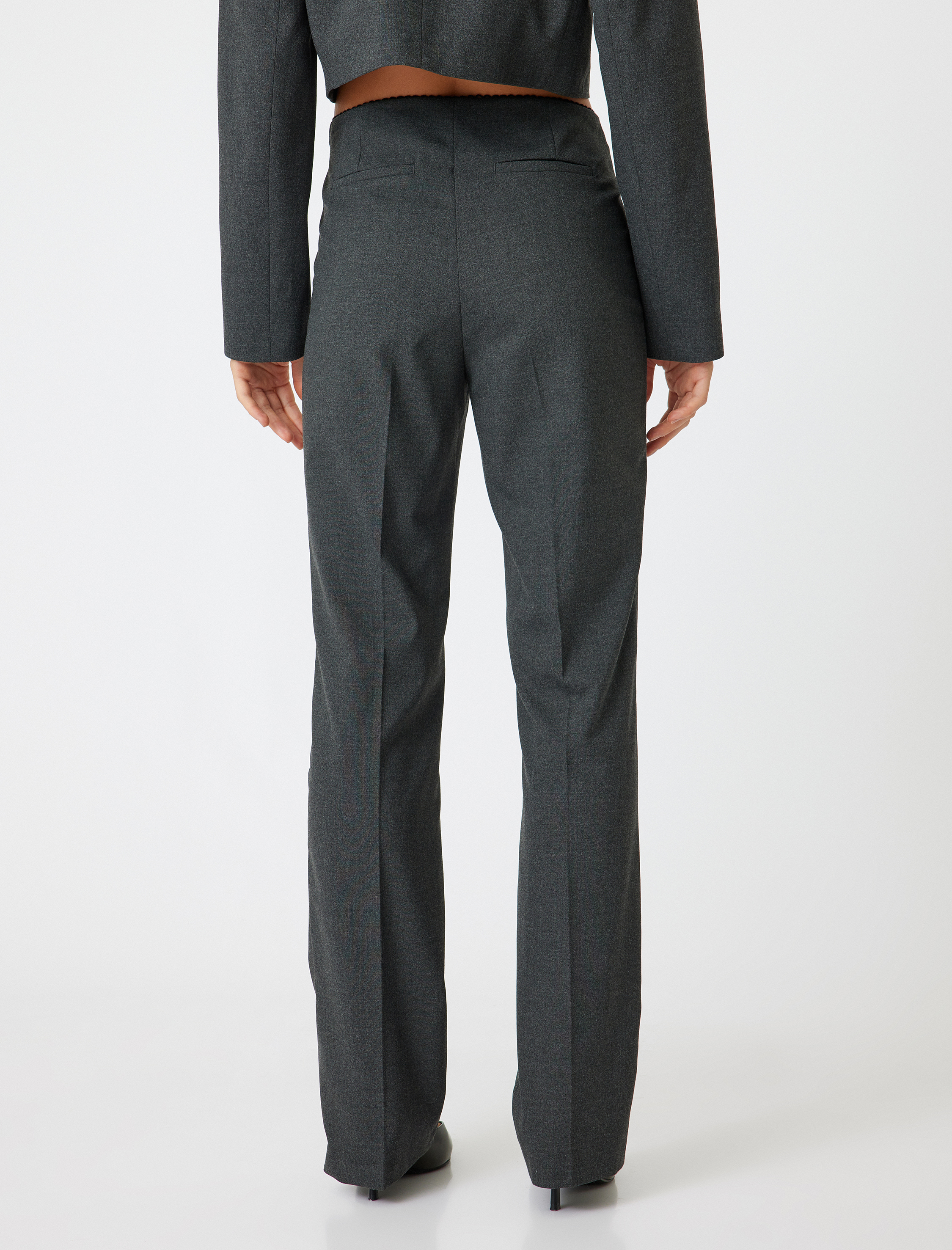   Slim Fit Standart Bel Kumaş Pantolon