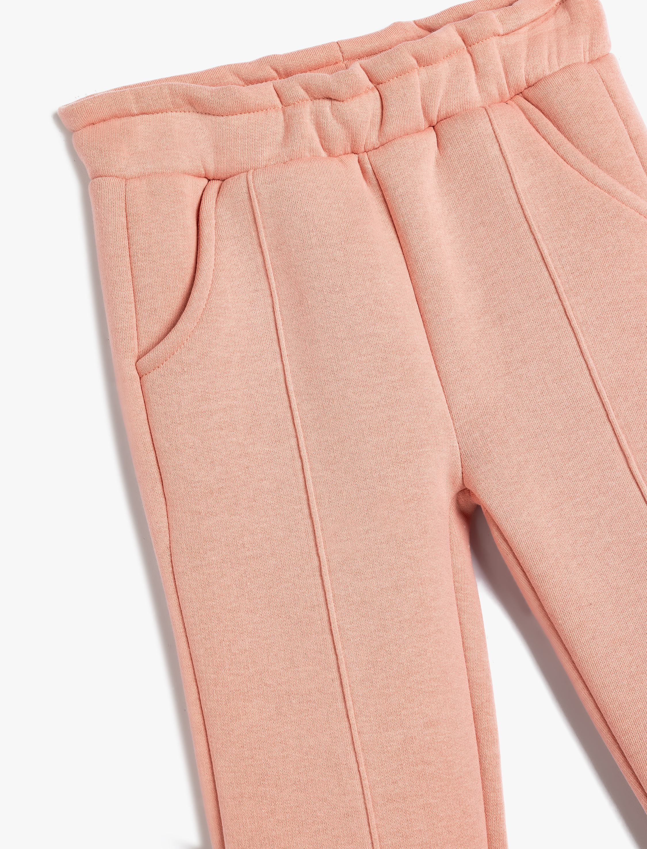  Kız Bebek Basic Jogger Eşofman Altı Beli Bağlamalı Cep Detaylı Şardonlu