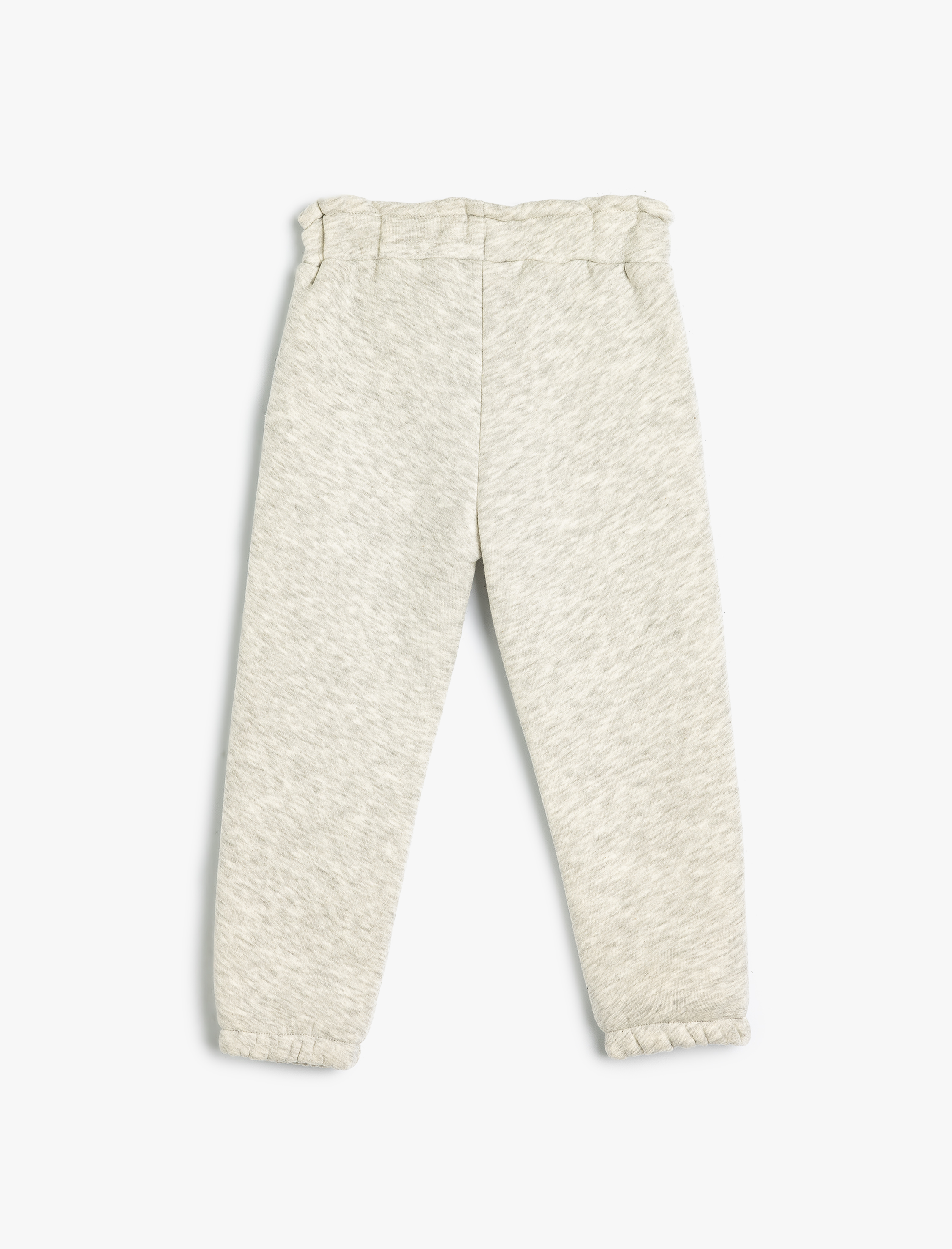  Kız Bebek Basic Jogger Eşofman Altı Beli Bağlamalı Cep Detaylı Şardonlu